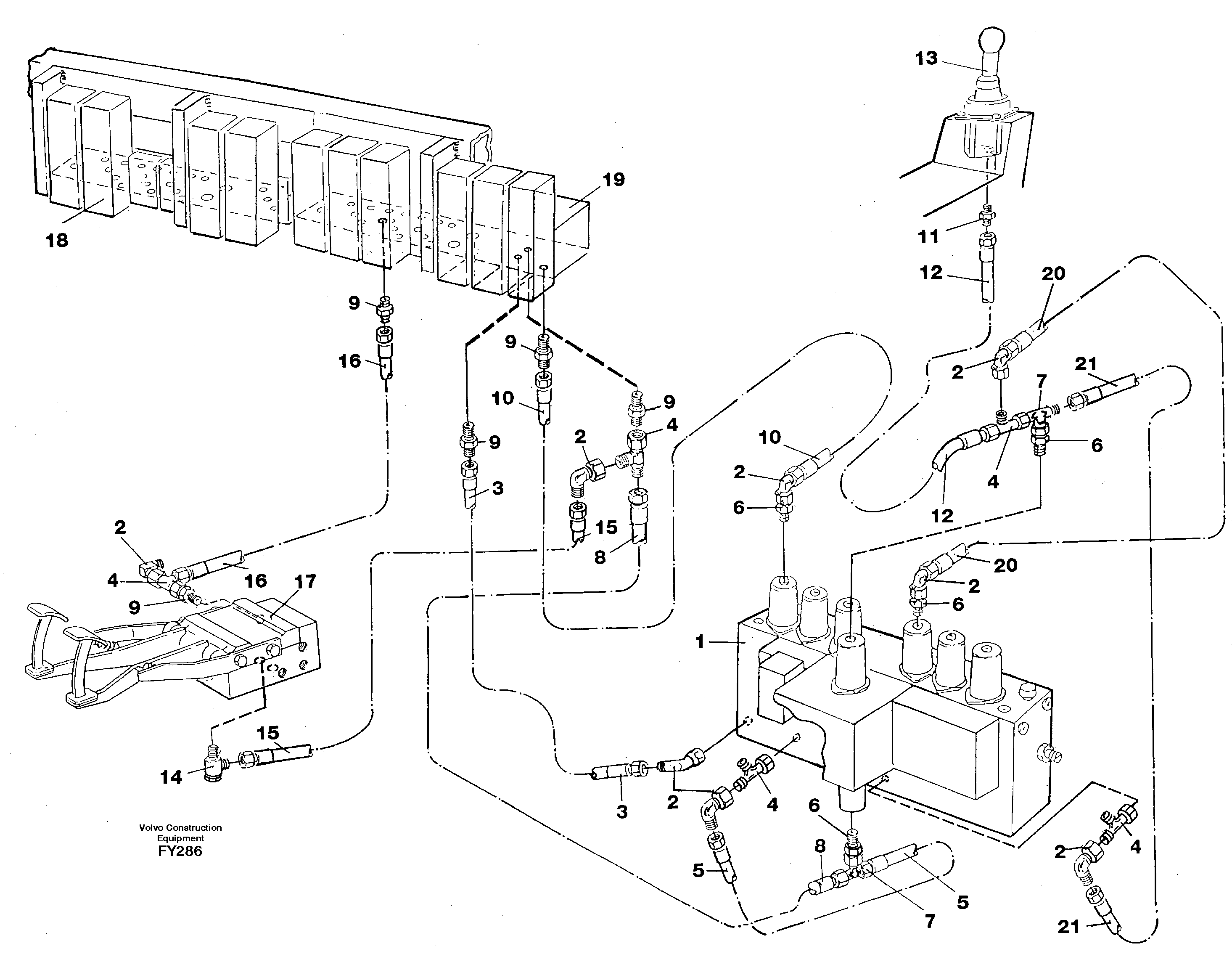 Servohydraulik, travel — volvo parts diagram
