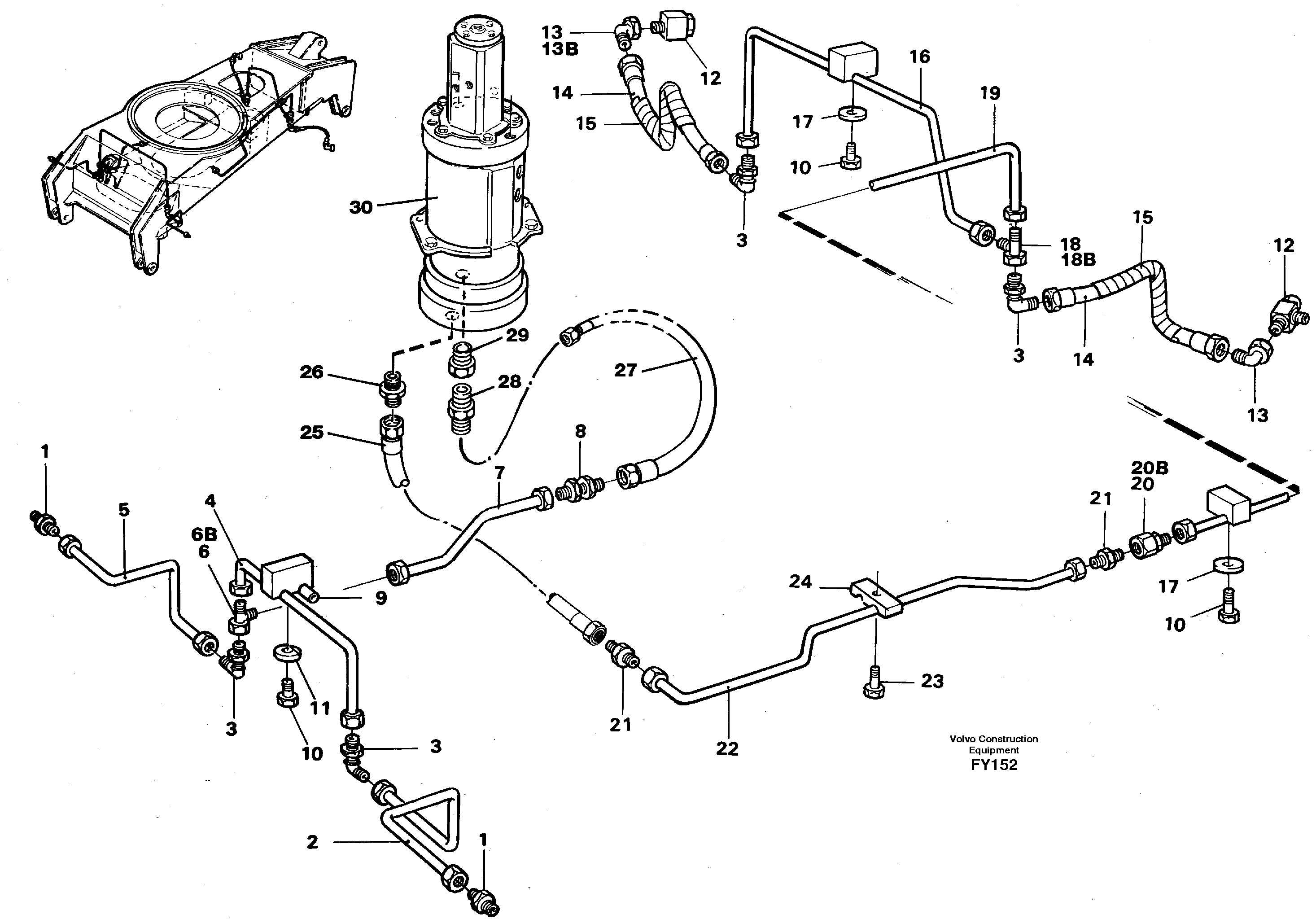 Brakesystem, undercarrige  14268049 — volvo parts diagram