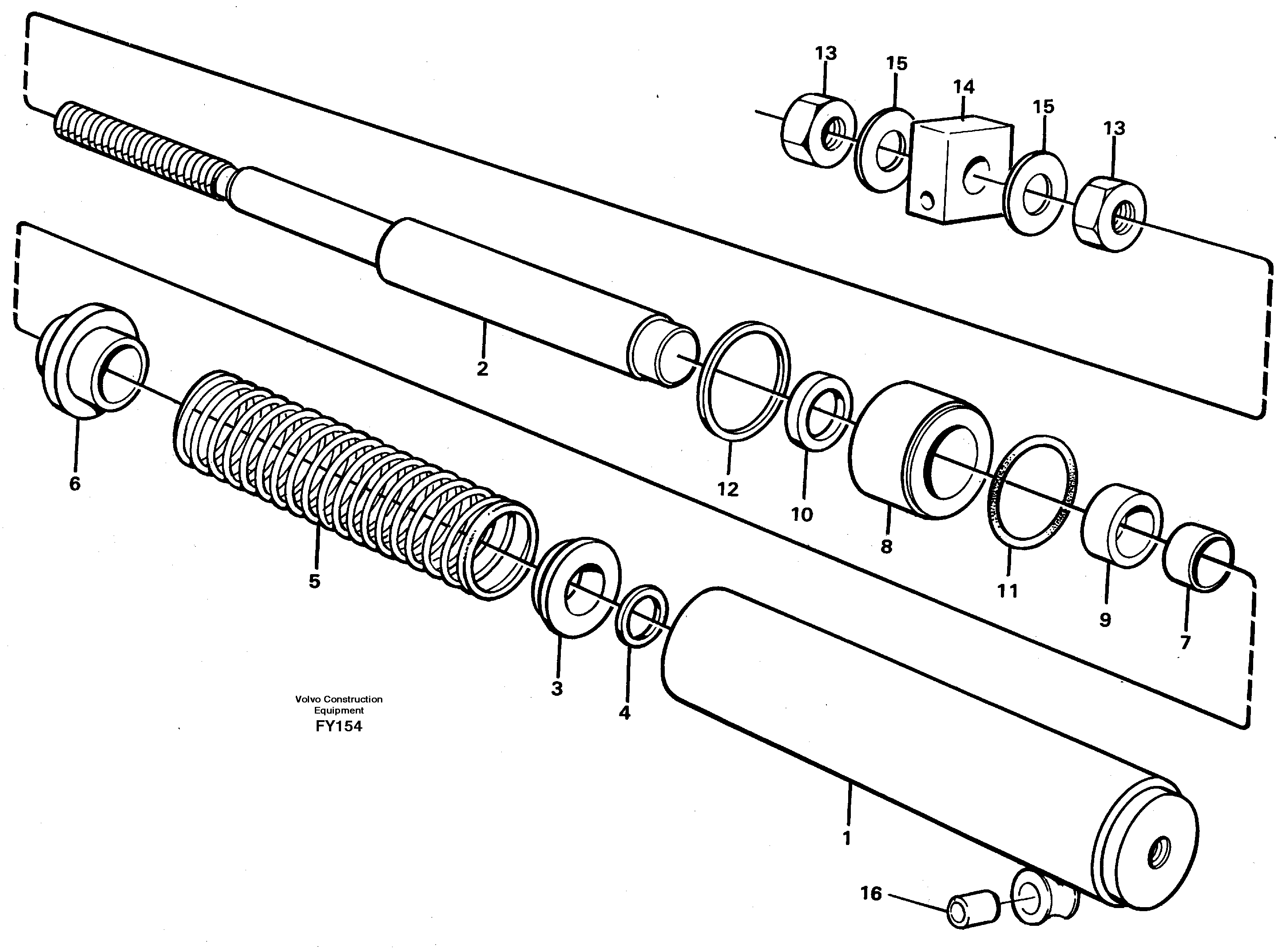 Spring cylinder — volvo parts diagram