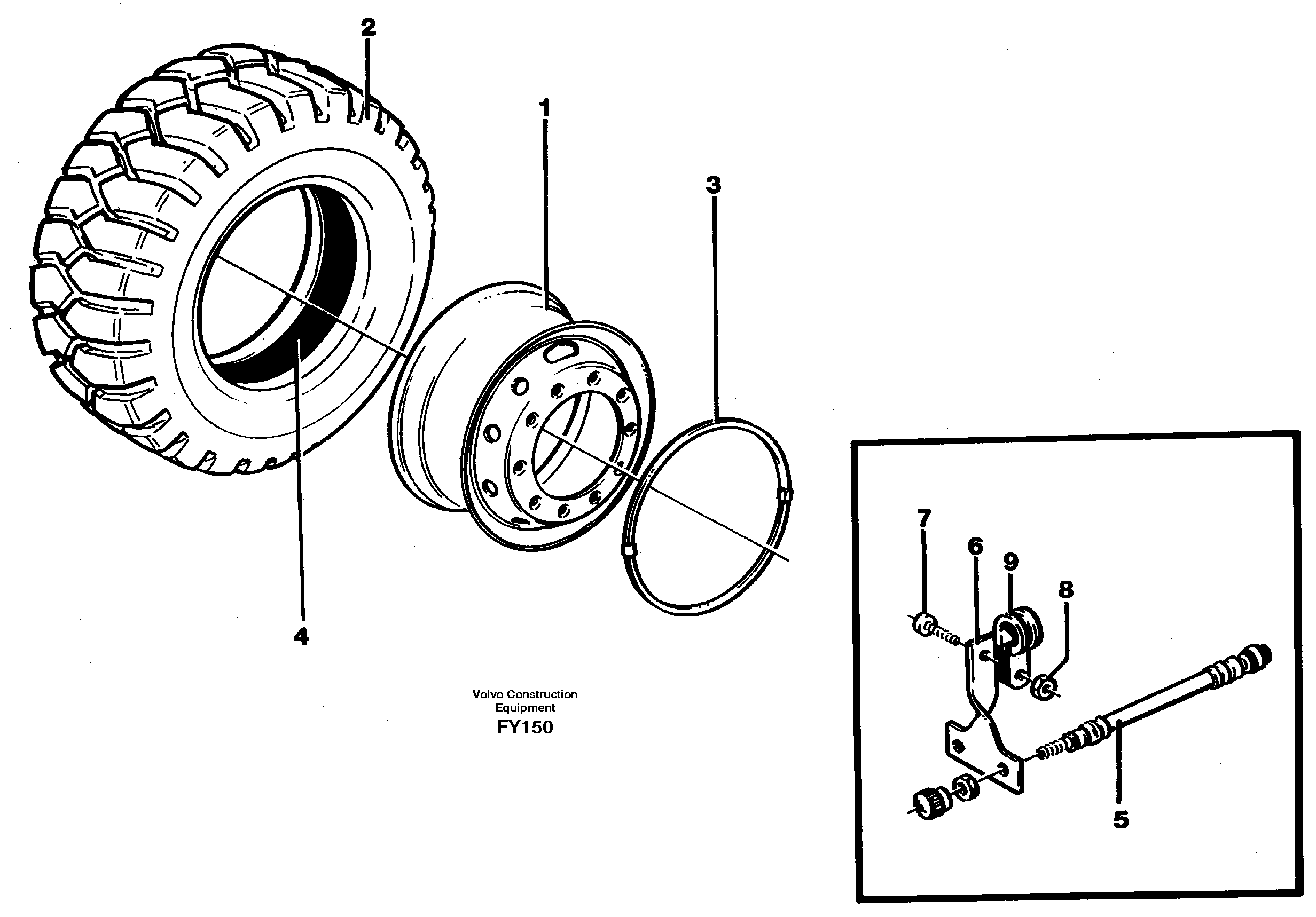 Wheel equipment — volvo parts diagram