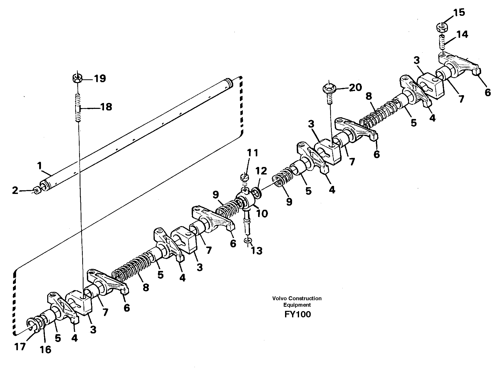 Valve mechanism — volvo parts diagram