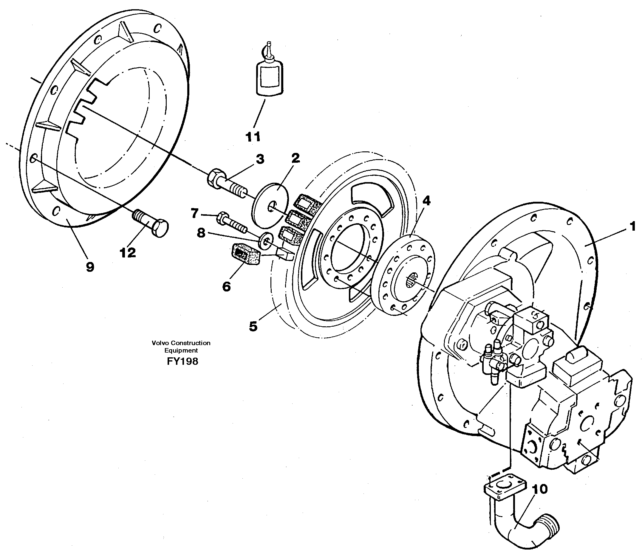 Pump gear box — volvo parts diagram