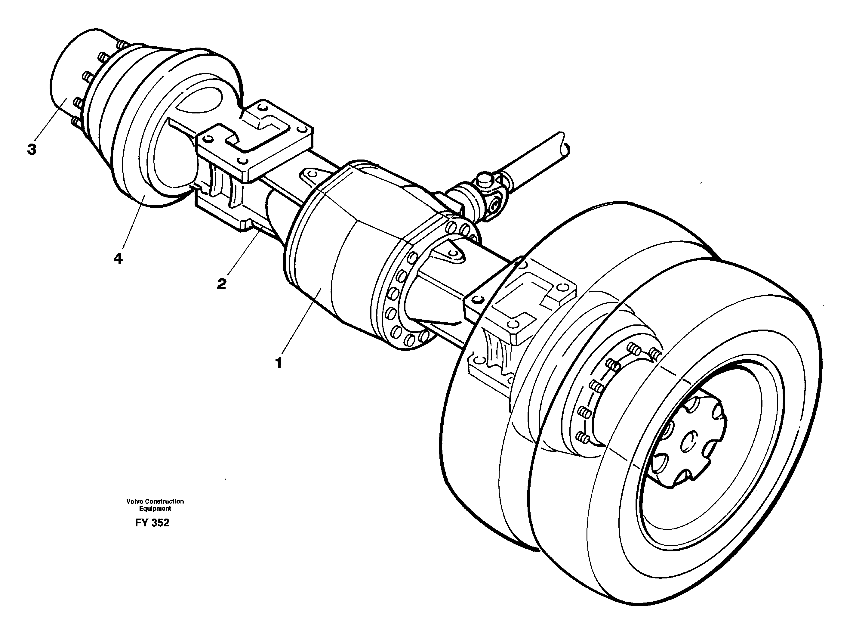 Rear axle — volvo parts diagram