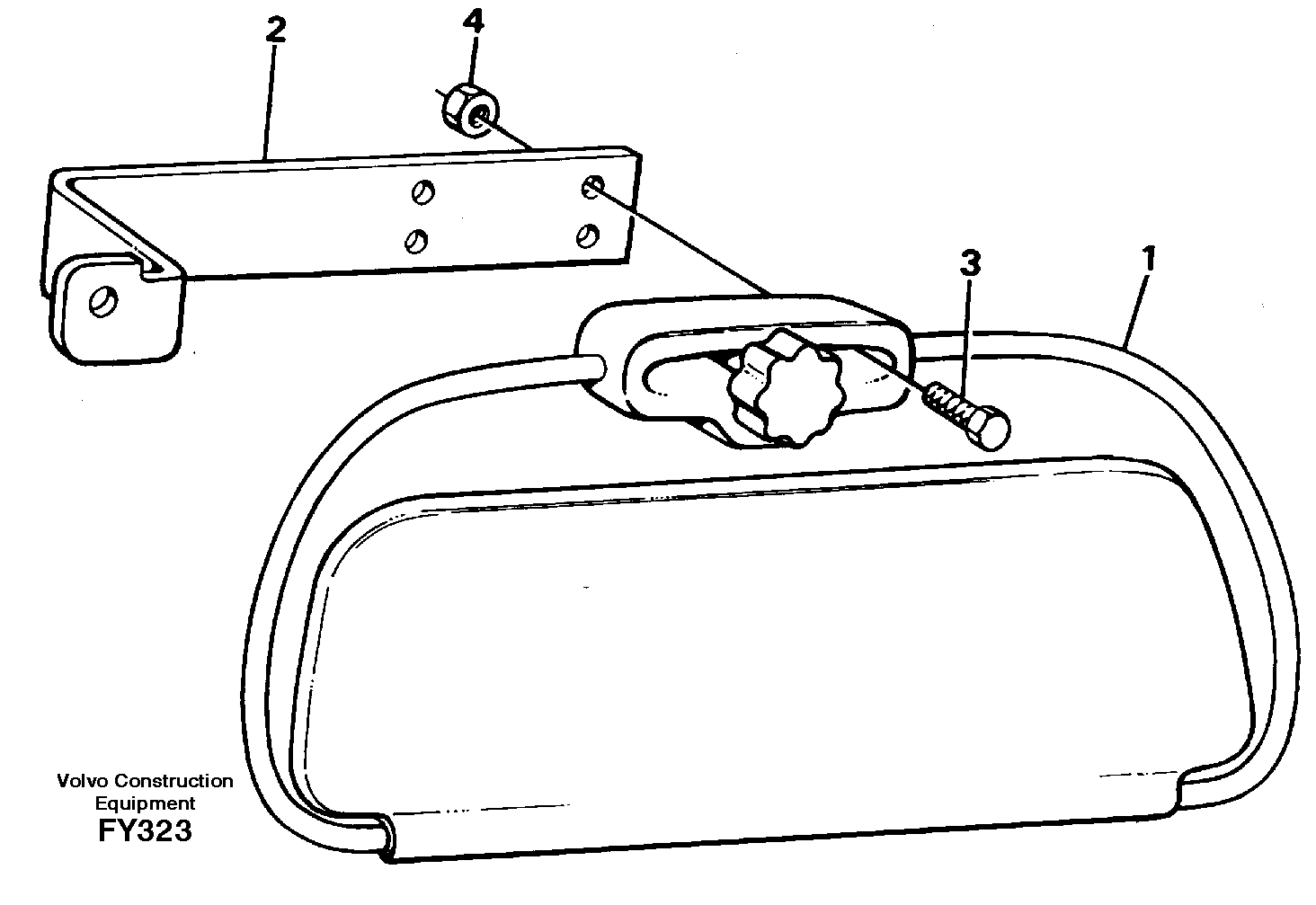 Sun visor, interior — volvo parts diagram