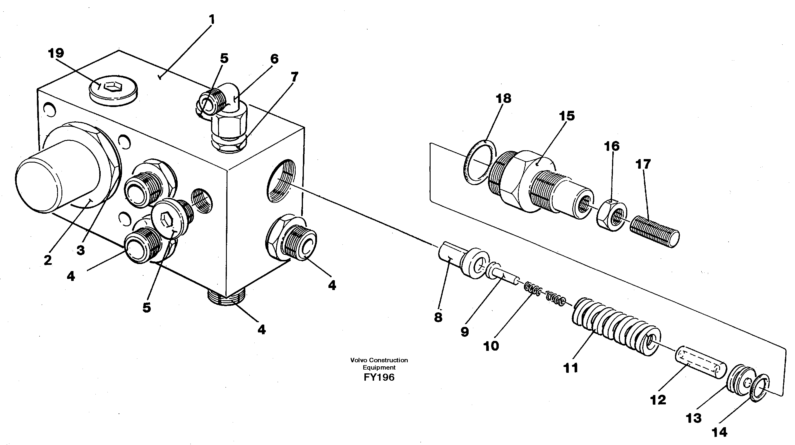 Tank connection — volvo parts diagram