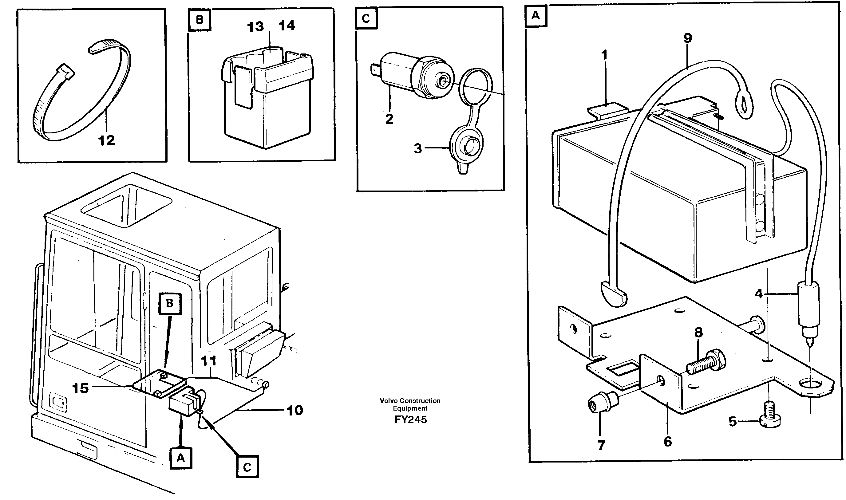 Lunch box heater  14254176 — volvo parts diagram