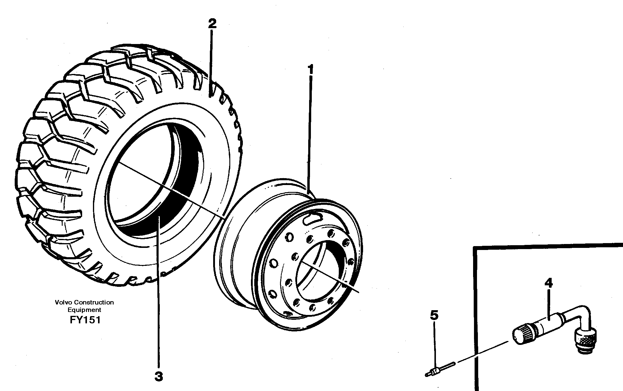Wheels, wide - base — volvo parts diagram