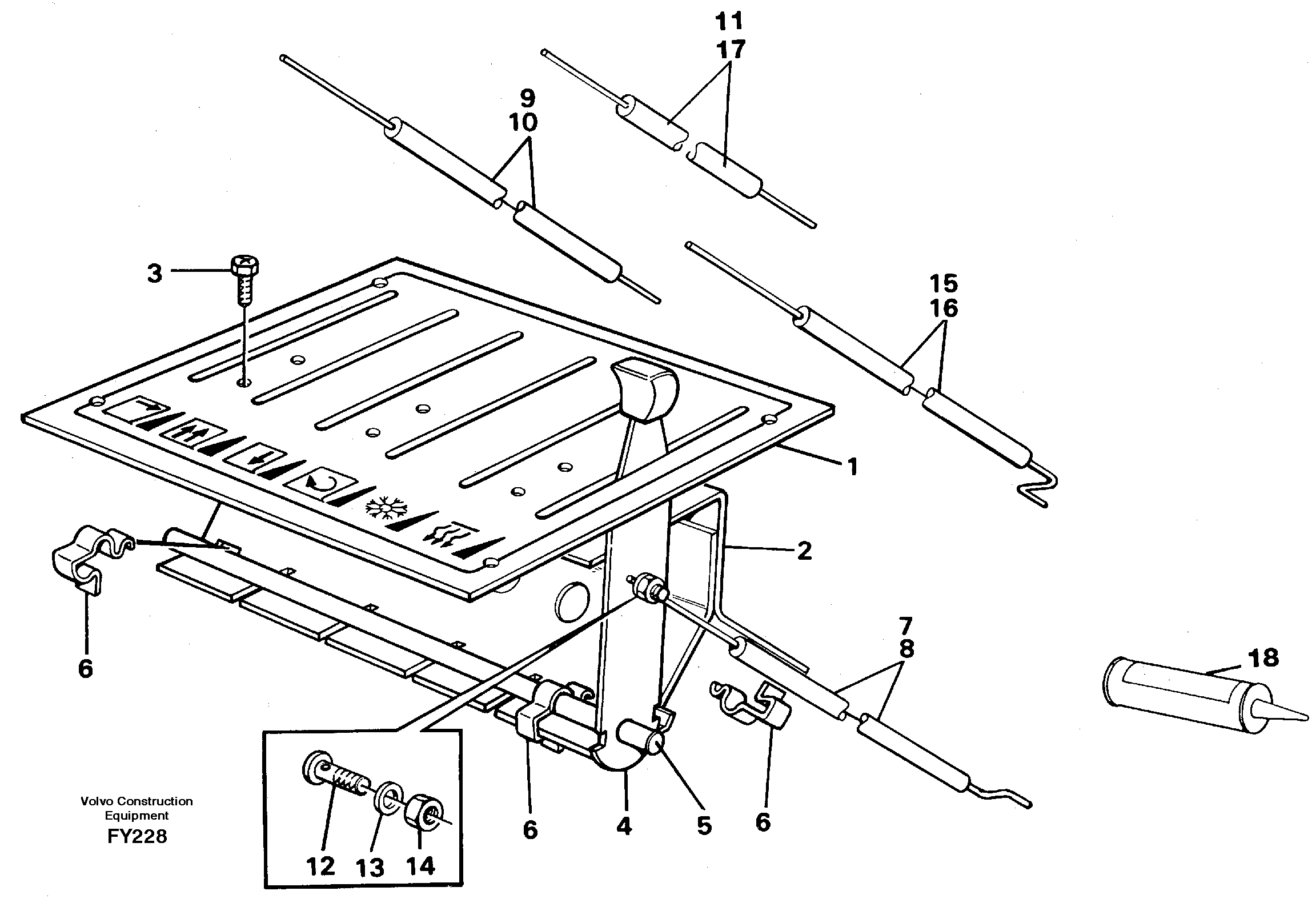 Heater control — volvo parts diagram