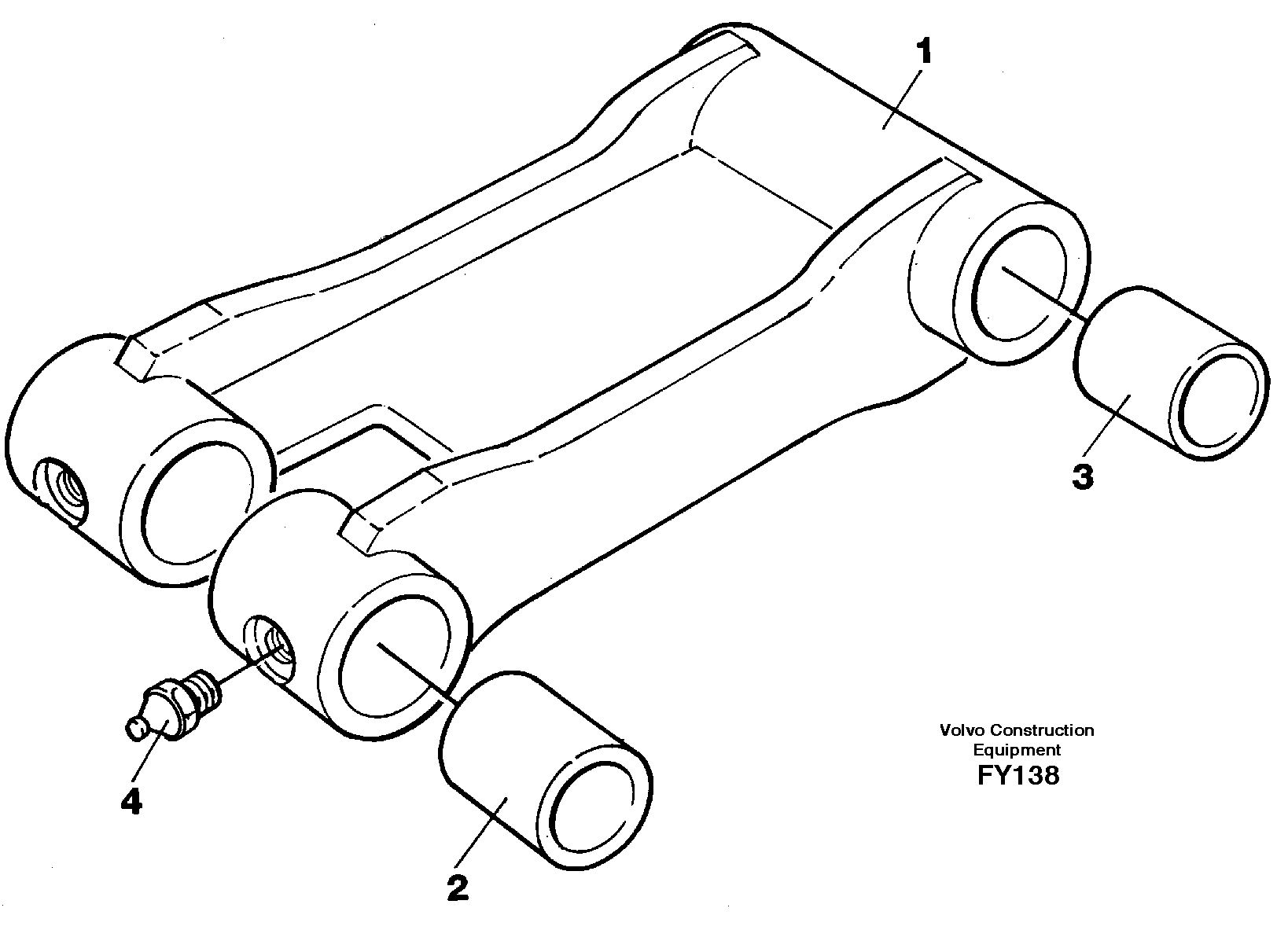 Bucket link  14265569 14341742 — volvo parts diagram