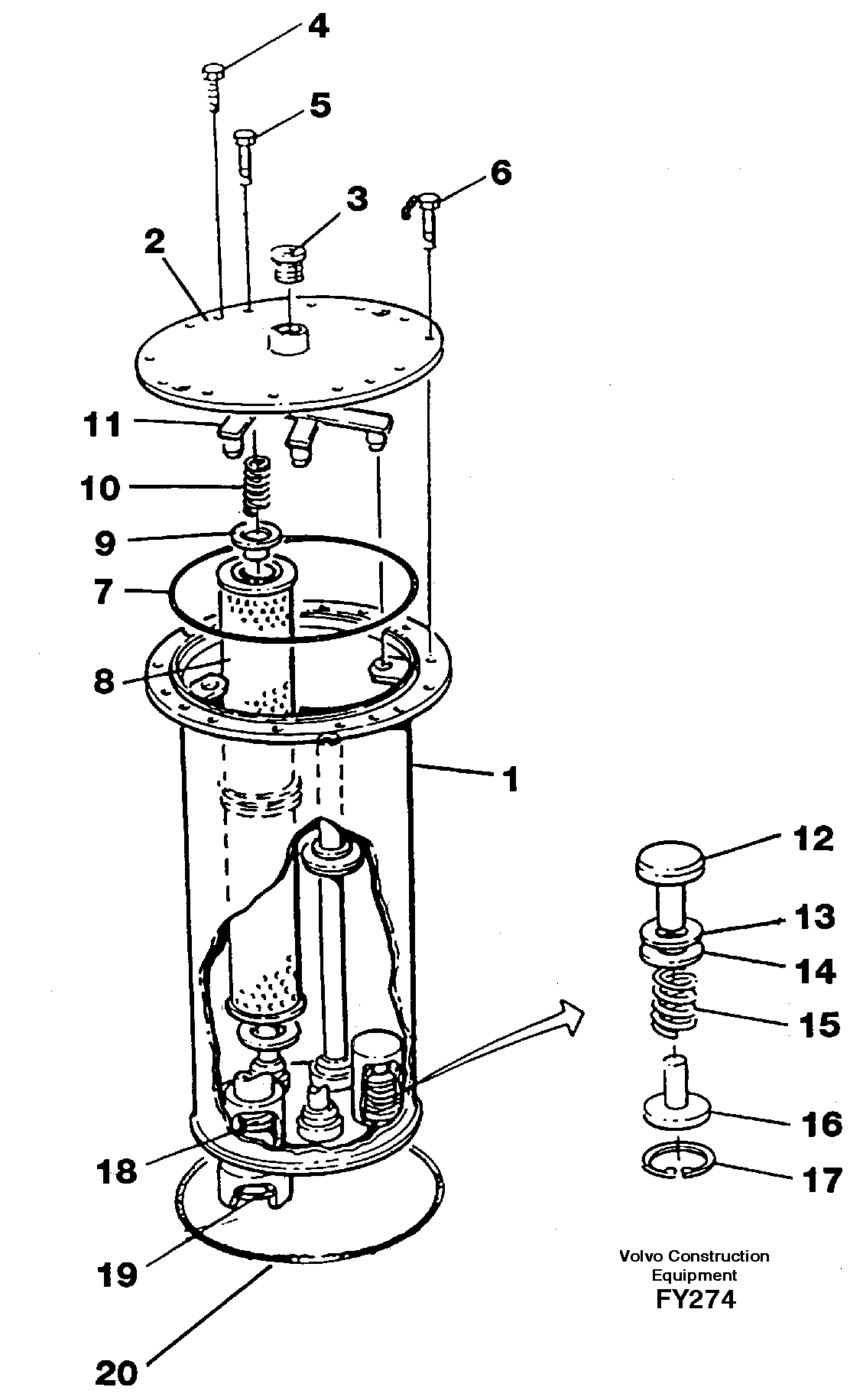 Filter box — volvo parts diagram