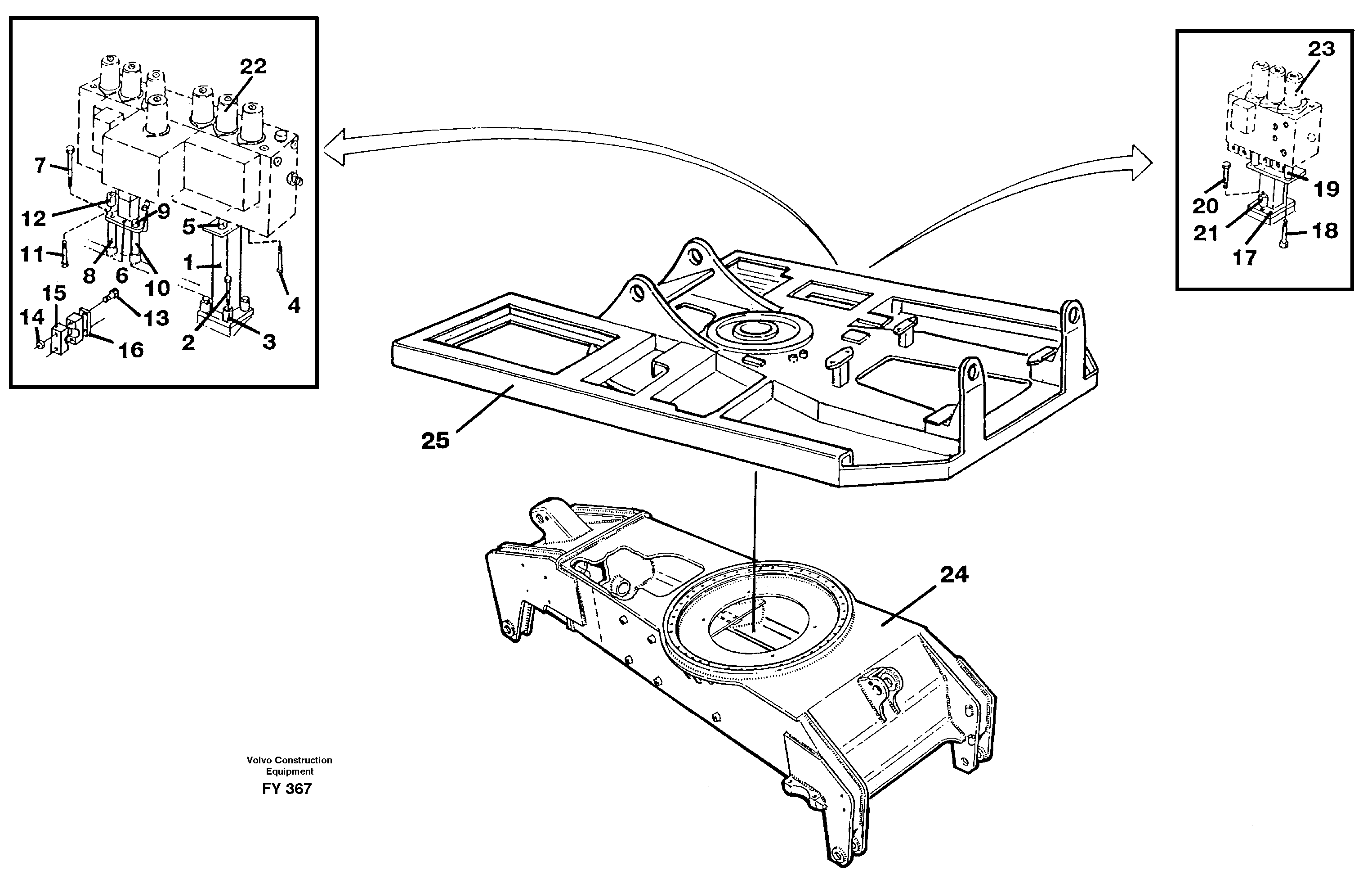 Superstructure and undercarrige — volvo parts diagram