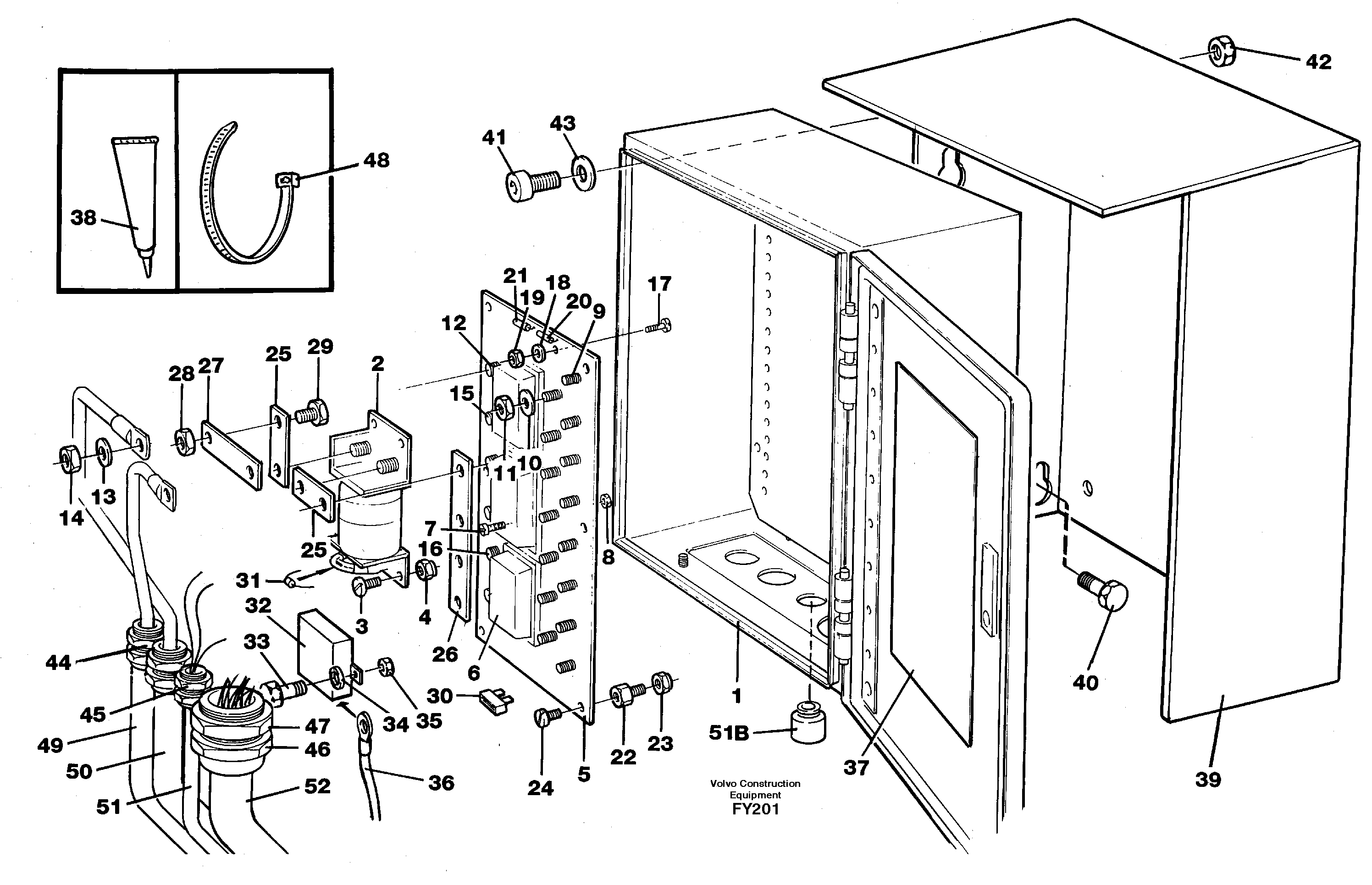 Main fuse box — volvo parts diagram