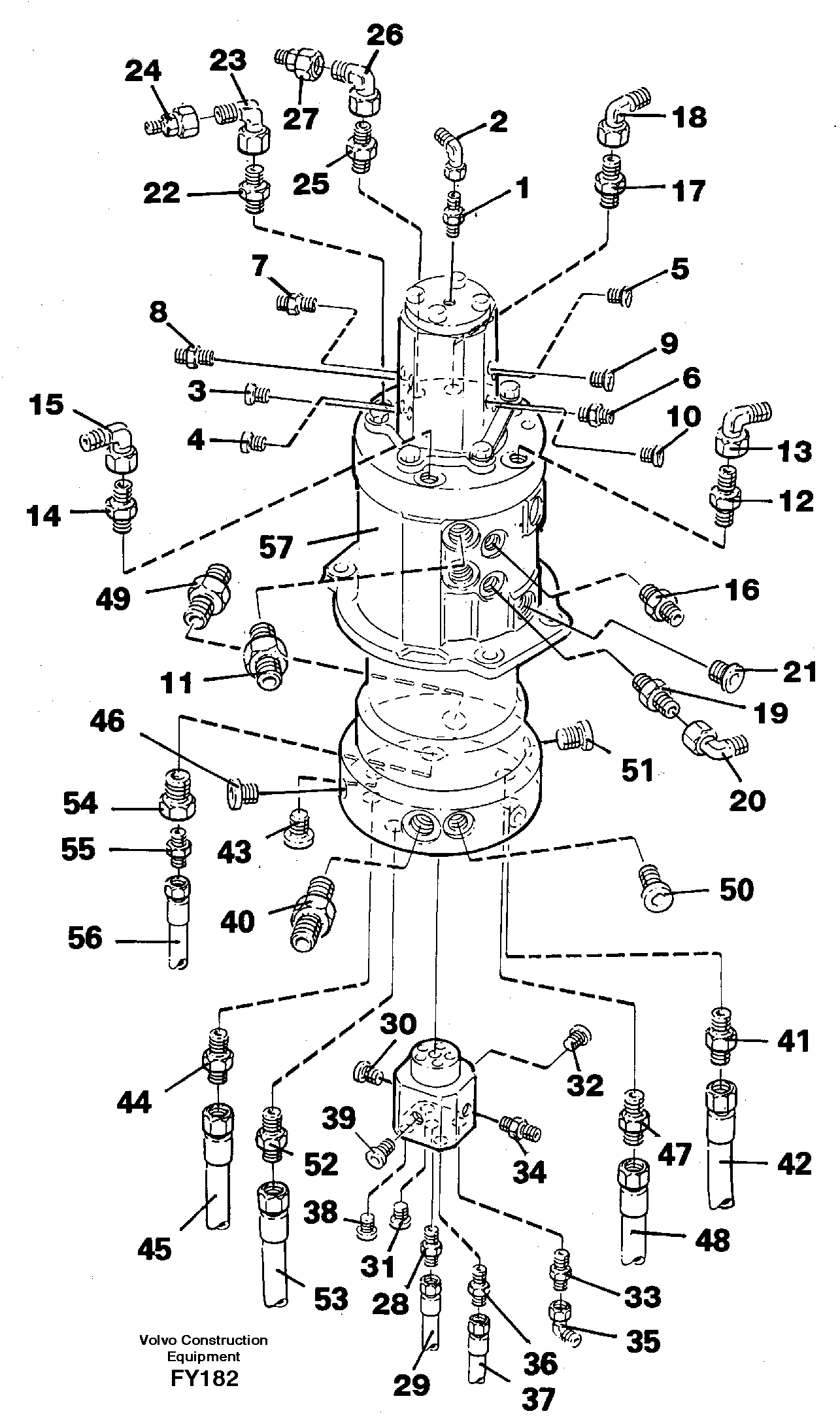 Centre passage incl. connections — volvo parts diagram