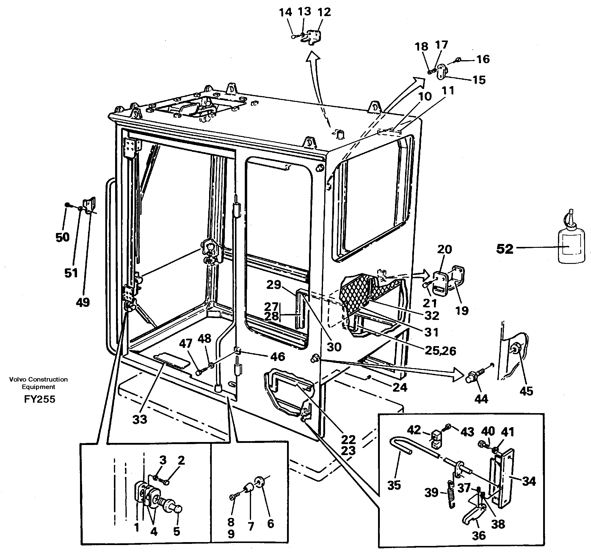 Interior components — volvo parts diagram
