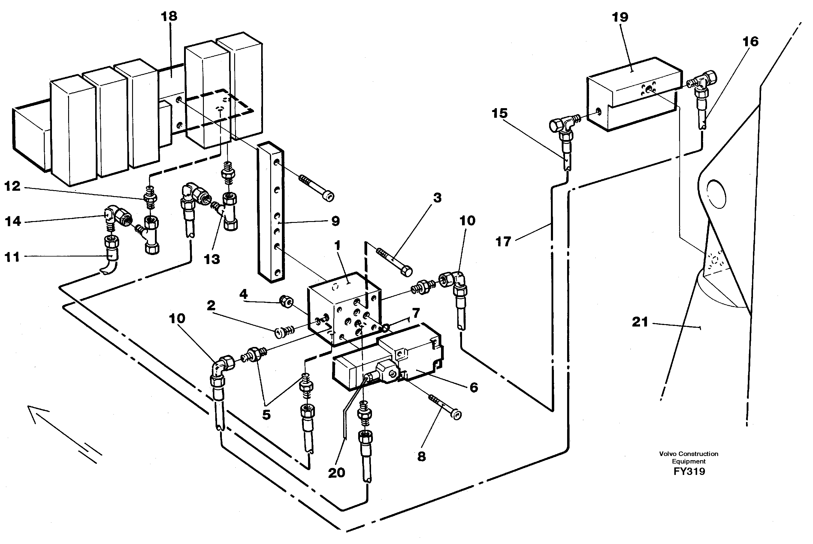 Grab bucket.base machine  14341340 — volvo parts diagram