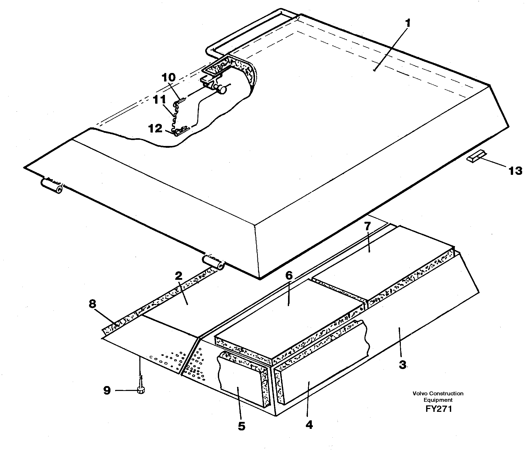 Hatch, engine — volvo parts diagram