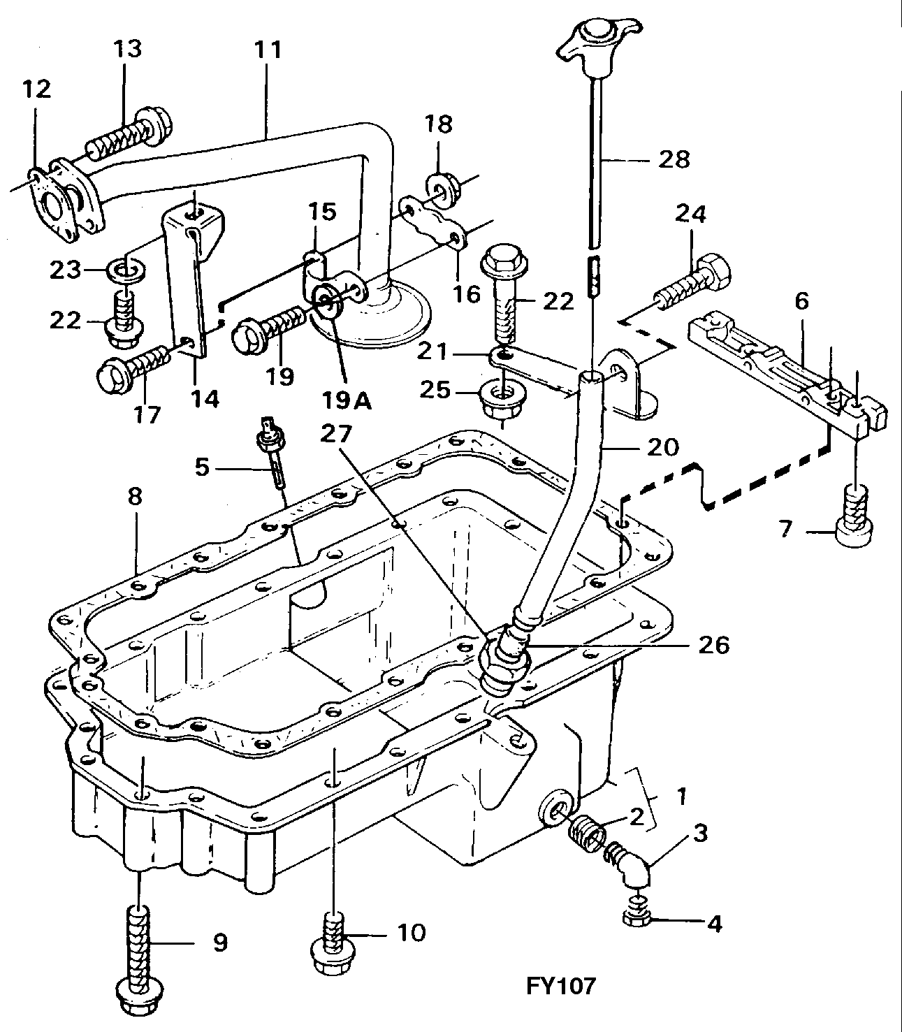 Oil sump — volvo parts diagram