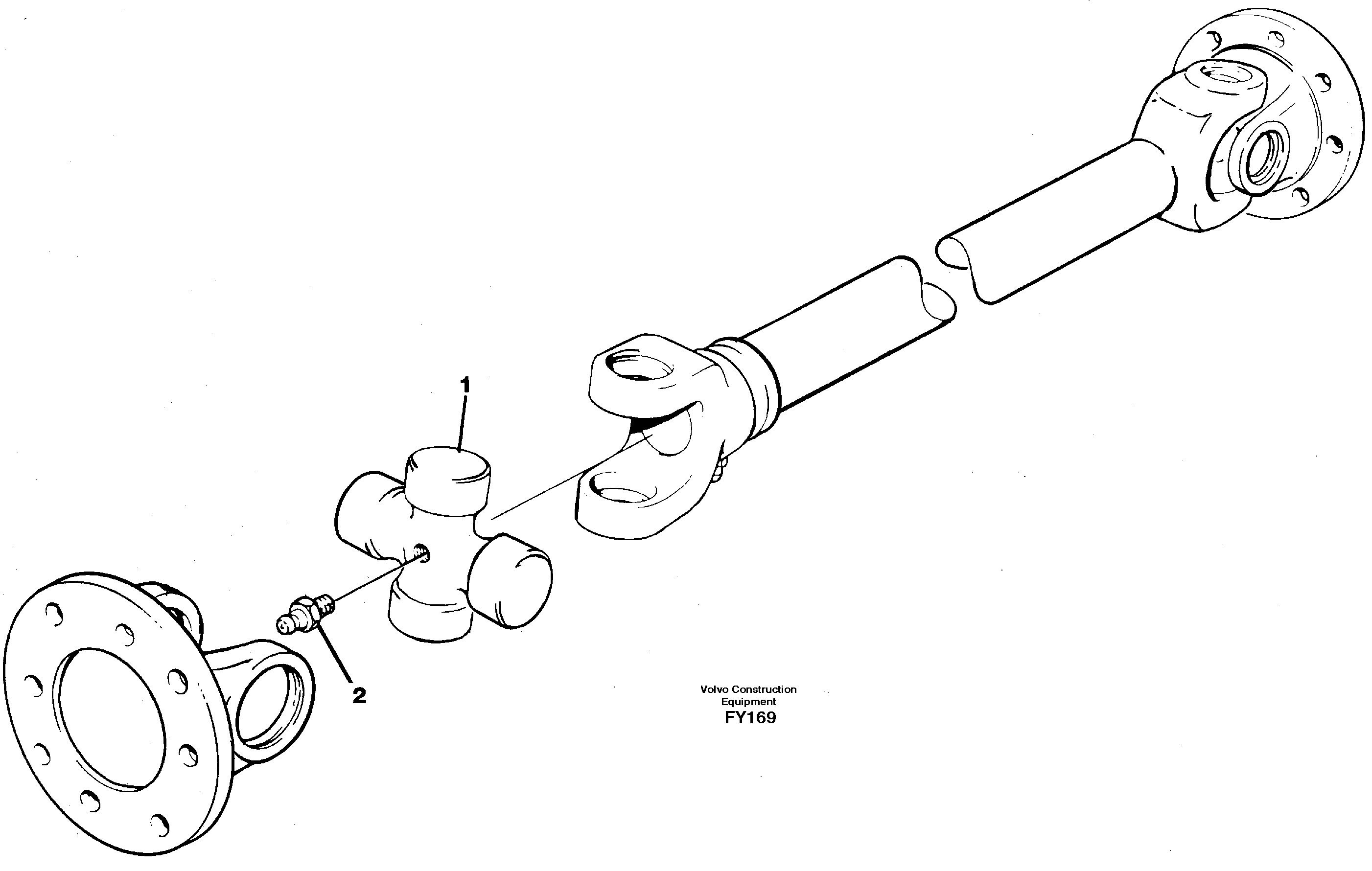 Power shafts — volvo parts diagram