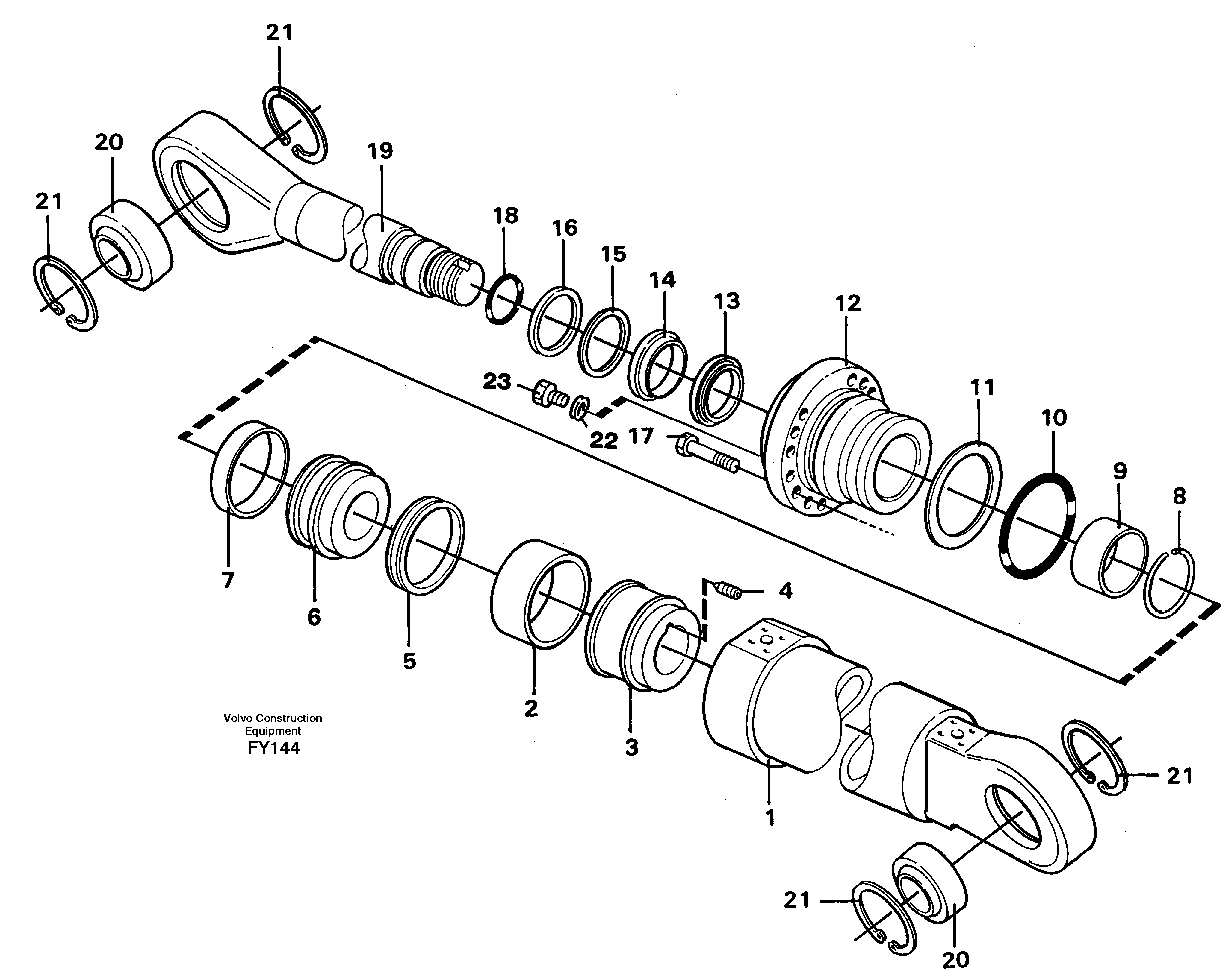 Knuckle cylinder  14267962 — volvo parts diagram