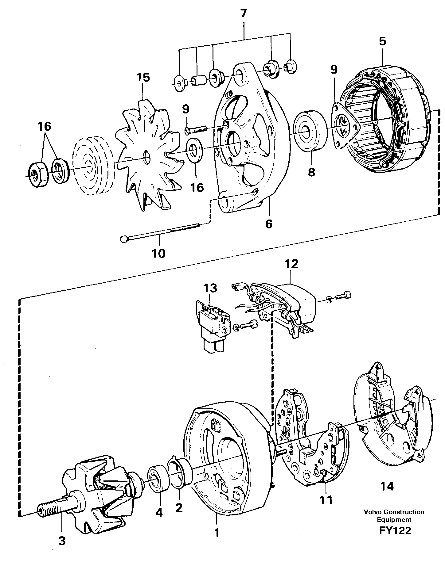 Alternator — volvo parts diagram