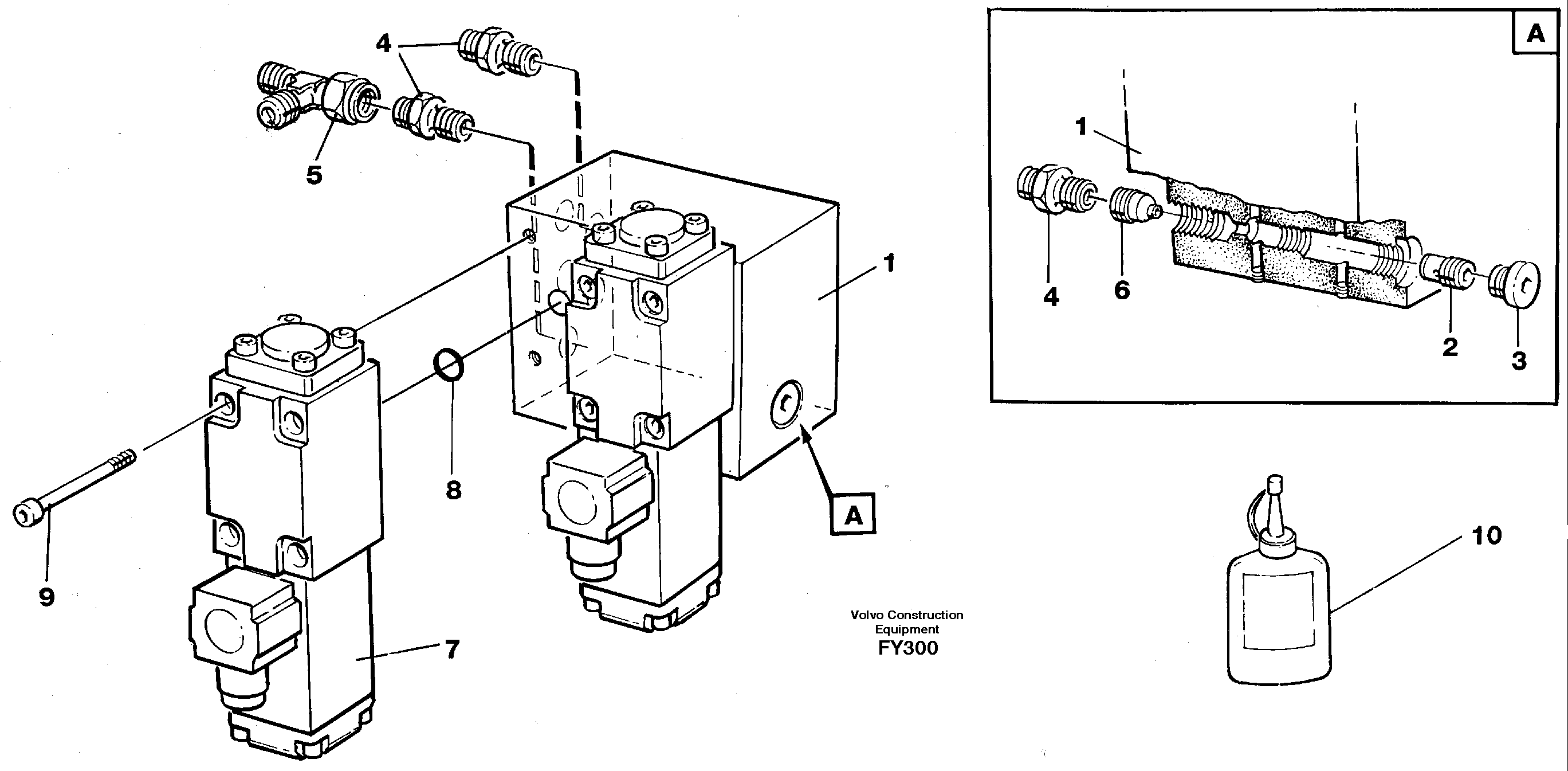 Control block, load alarm — volvo parts diagram