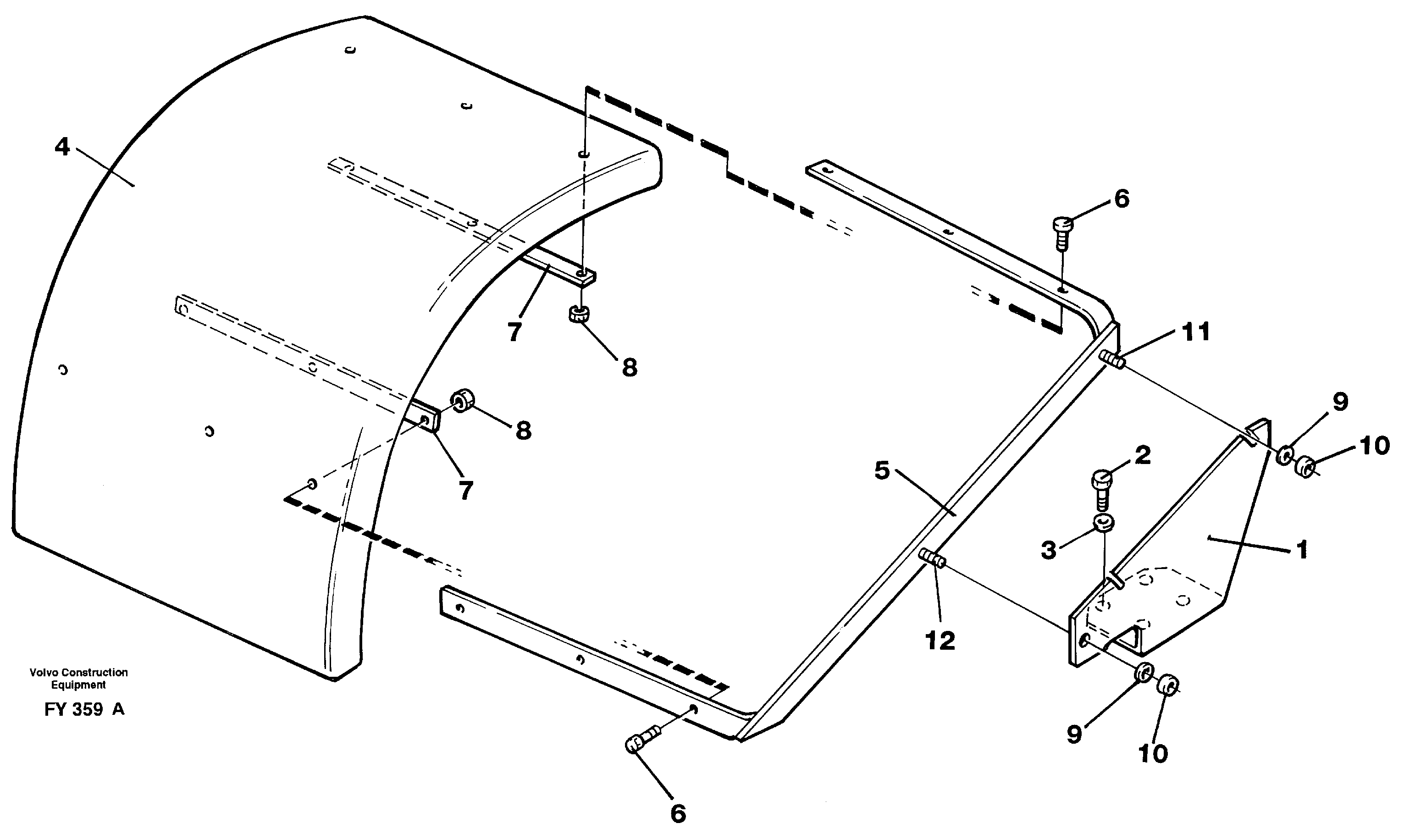 Mud guards — volvo parts diagram