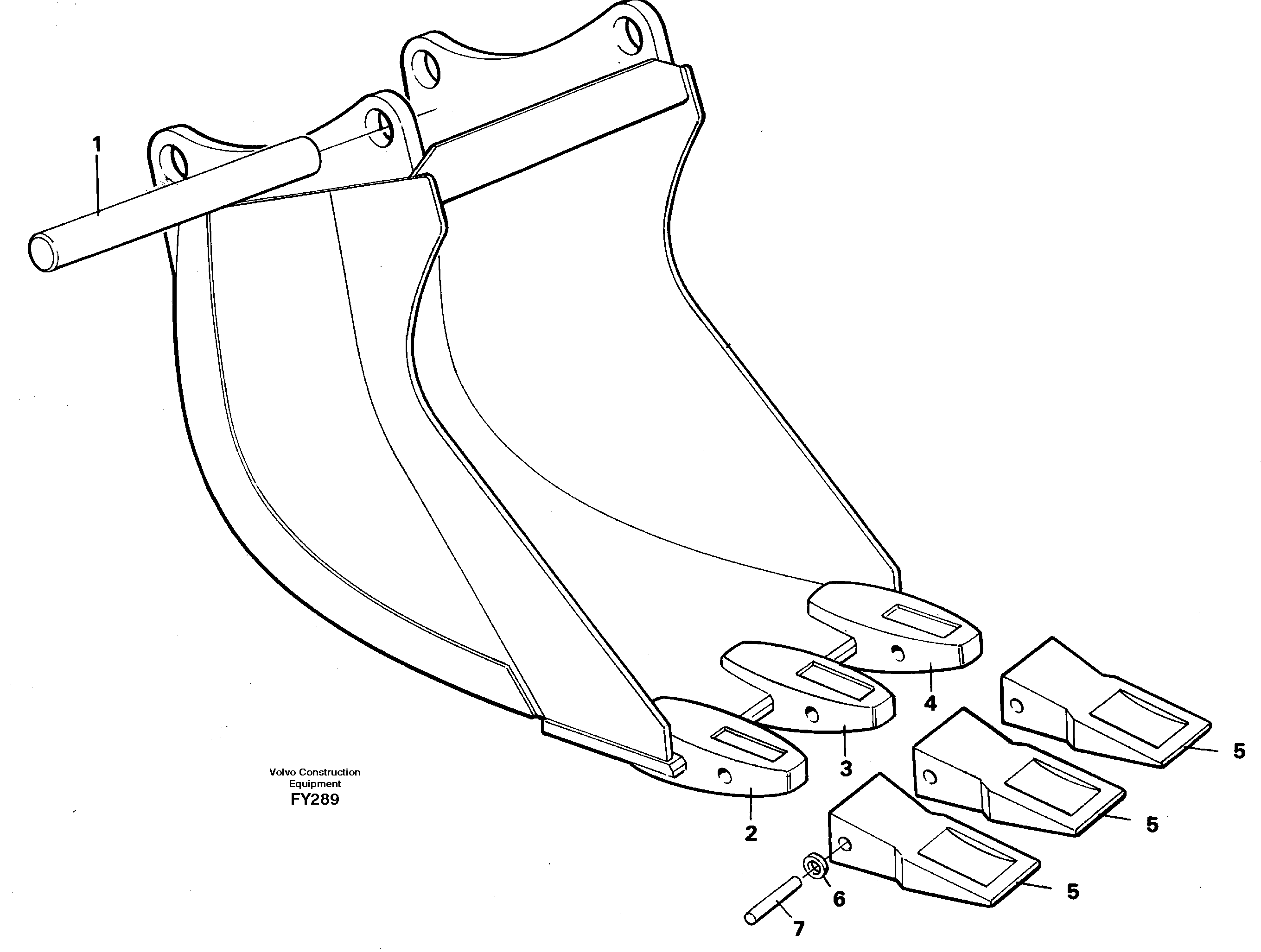 Cable bucket  14259269 — volvo parts diagram