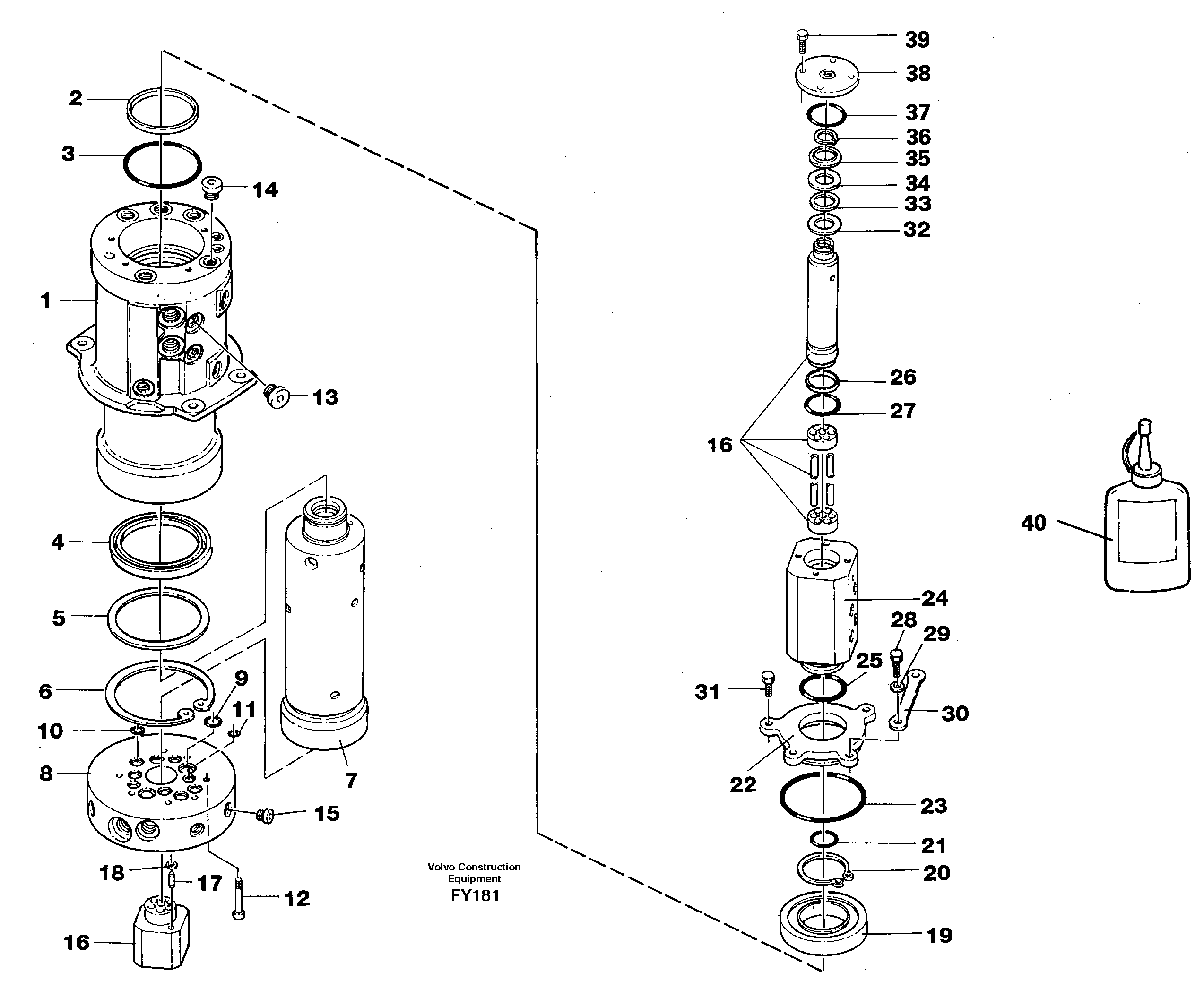Turning joint — volvo parts diagram