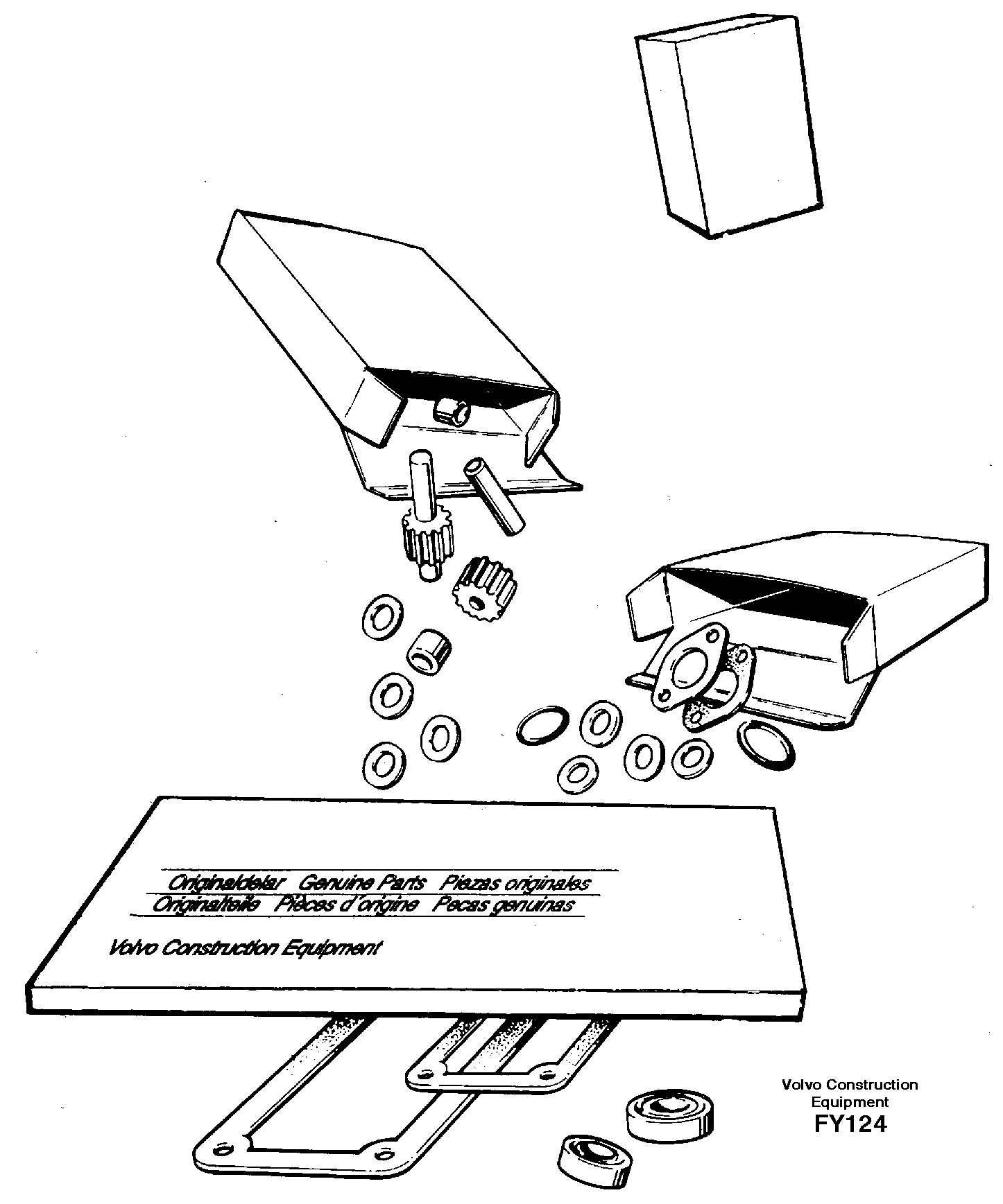 Repair kits for engine  TD40GDE — volvo parts diagram