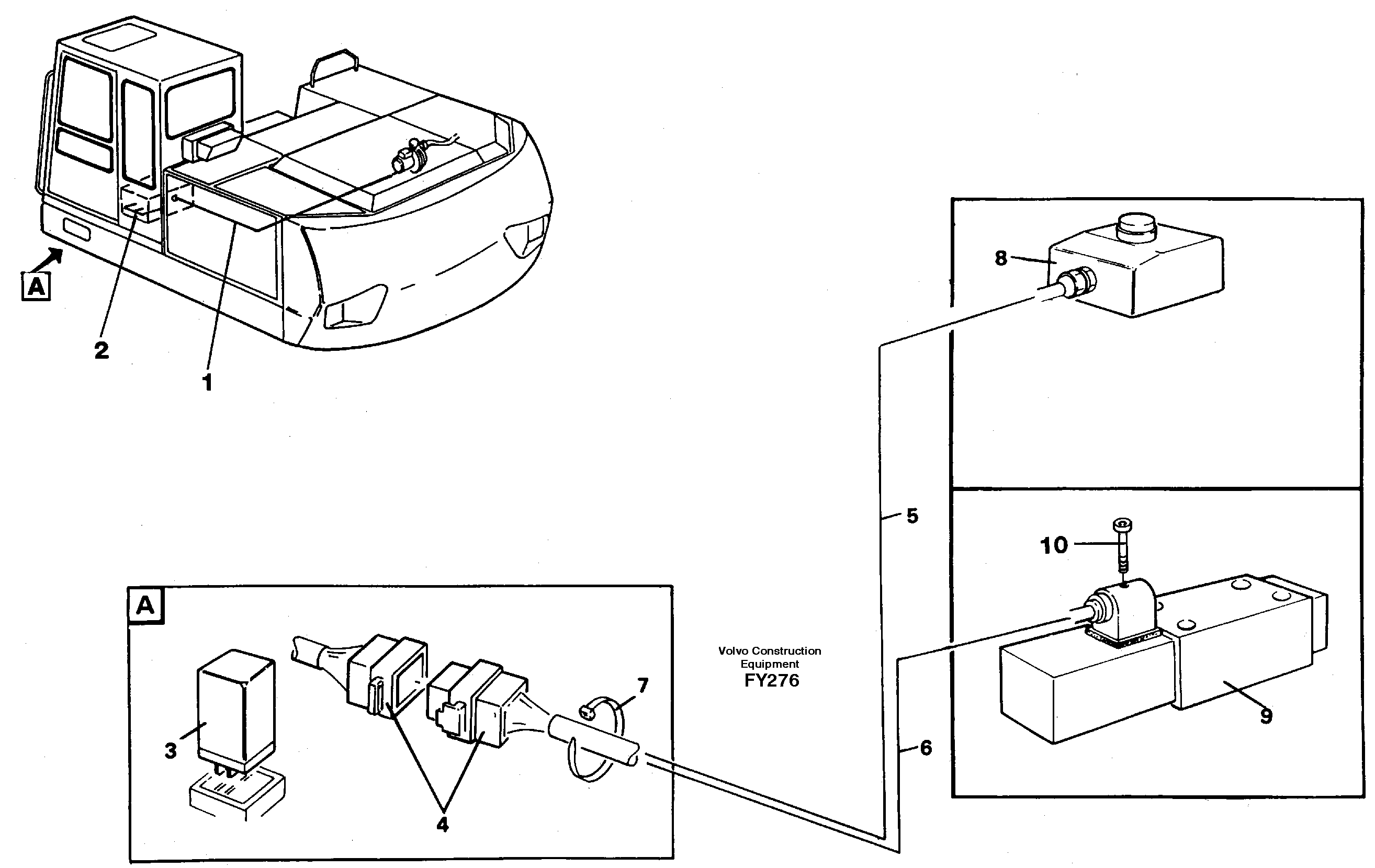 Electric installation, overfilling protection  14259796 — volvo parts diagram