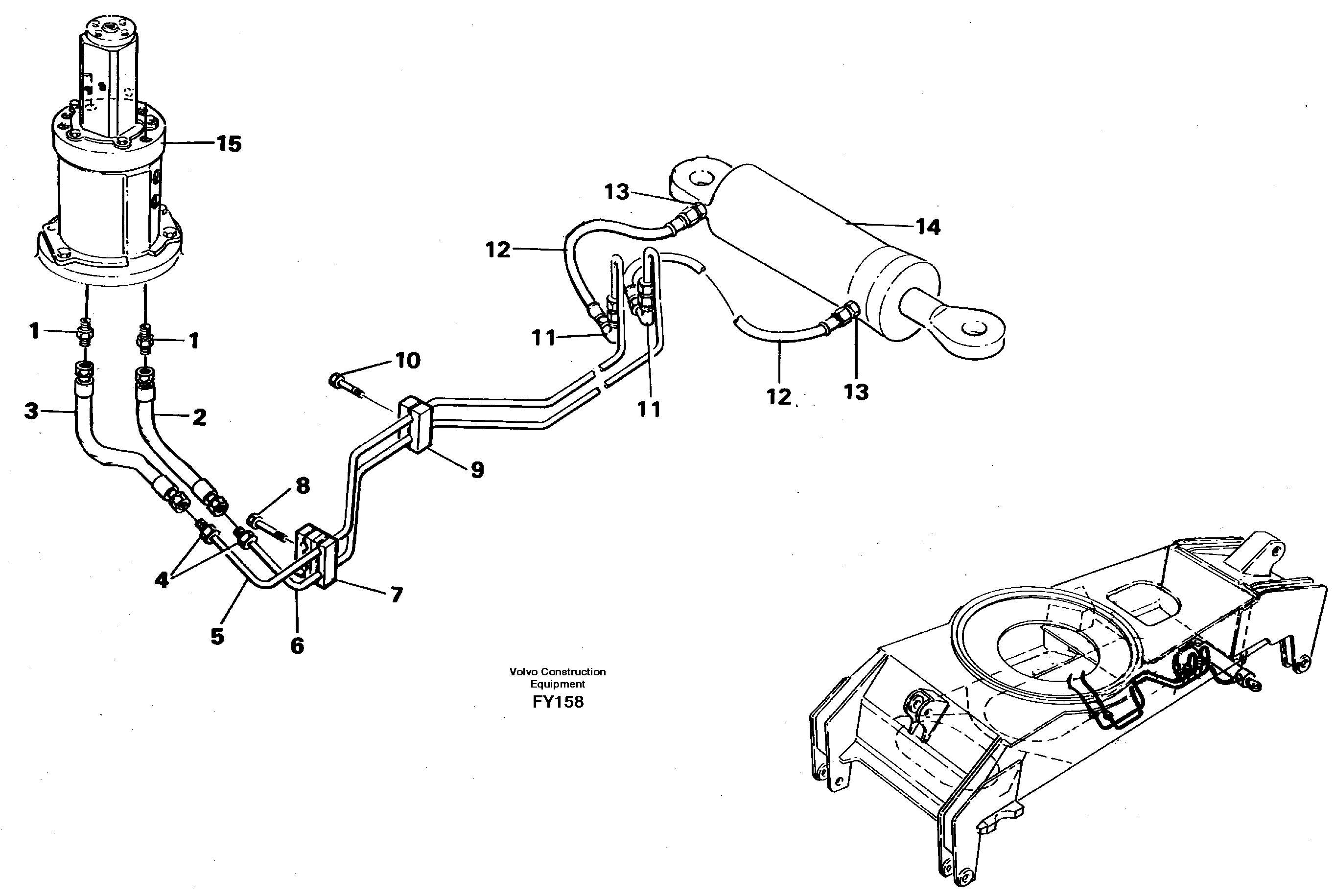 Steering system, undercarriage — volvo parts diagram