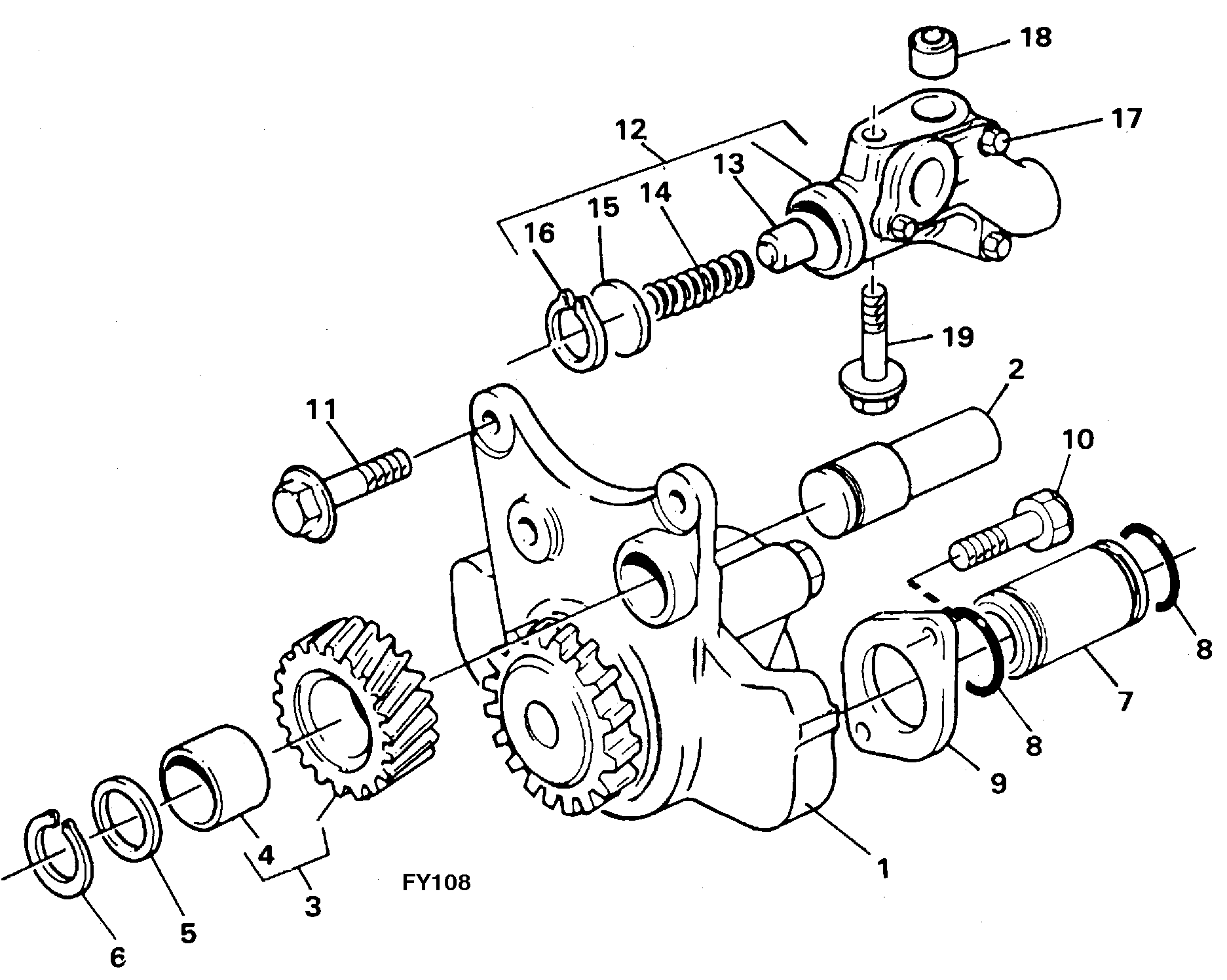 Oil pump — volvo parts diagram