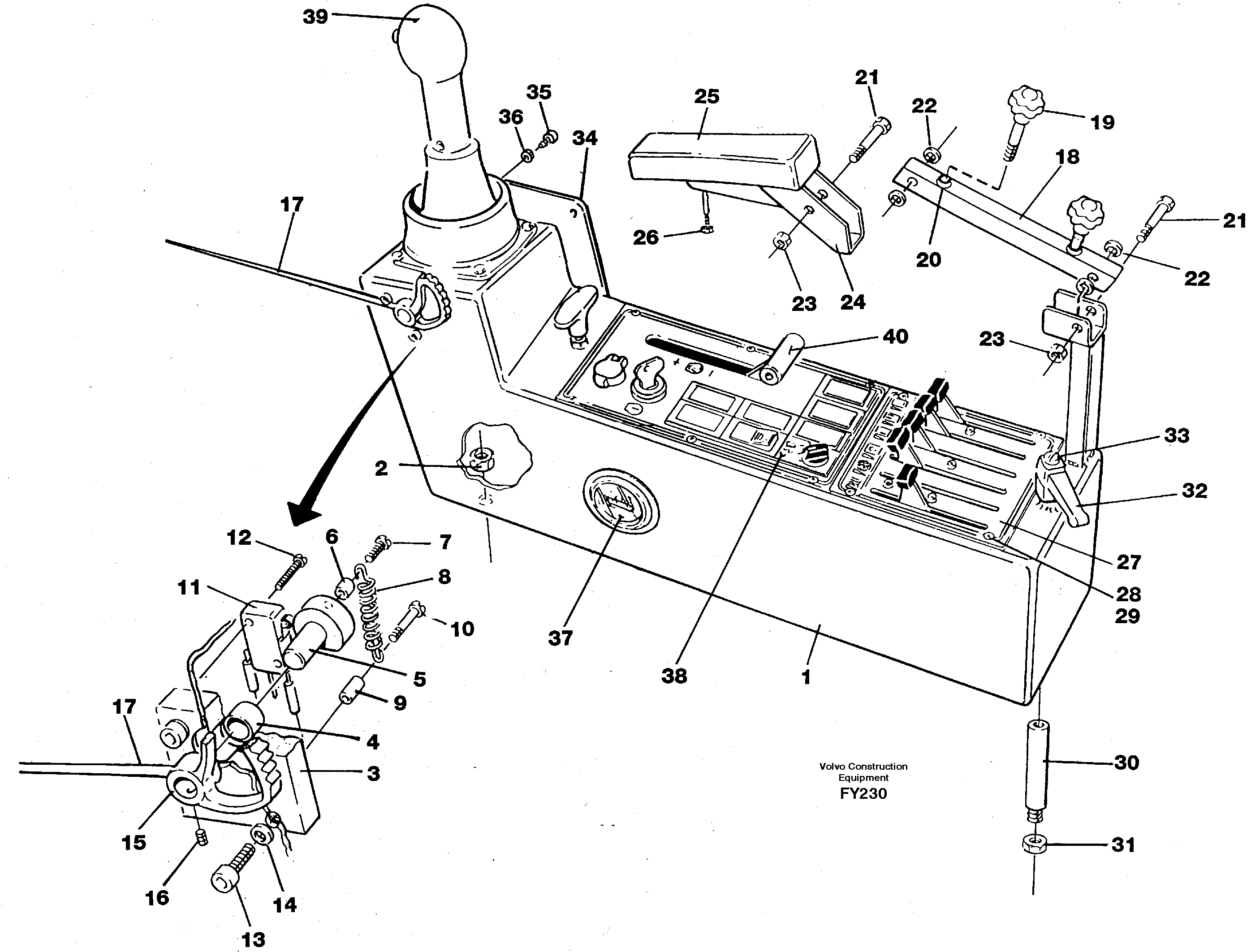 Side panel, left — volvo parts diagram