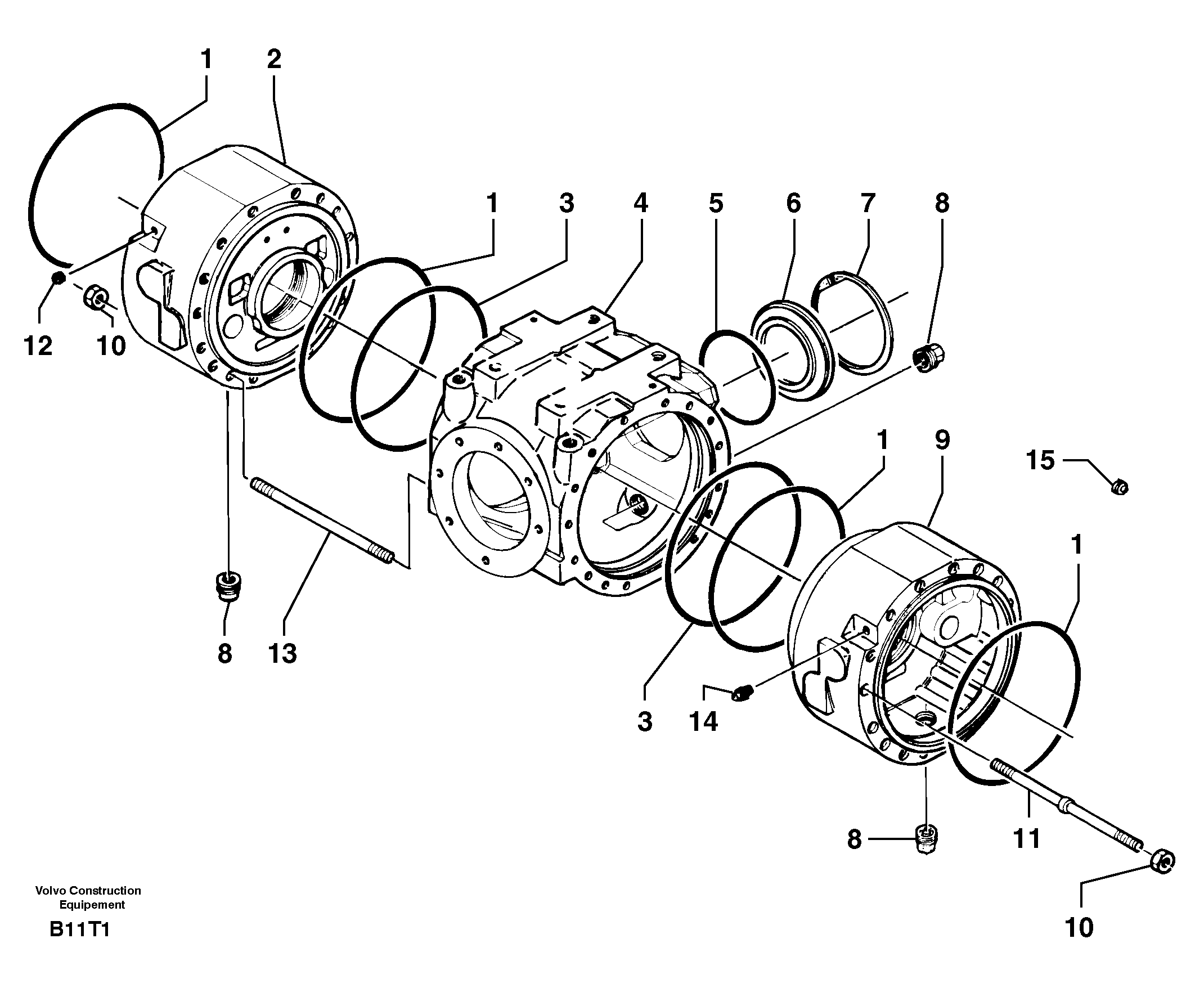 Rear axle ( 1660 ) : sump — volvo parts diagram