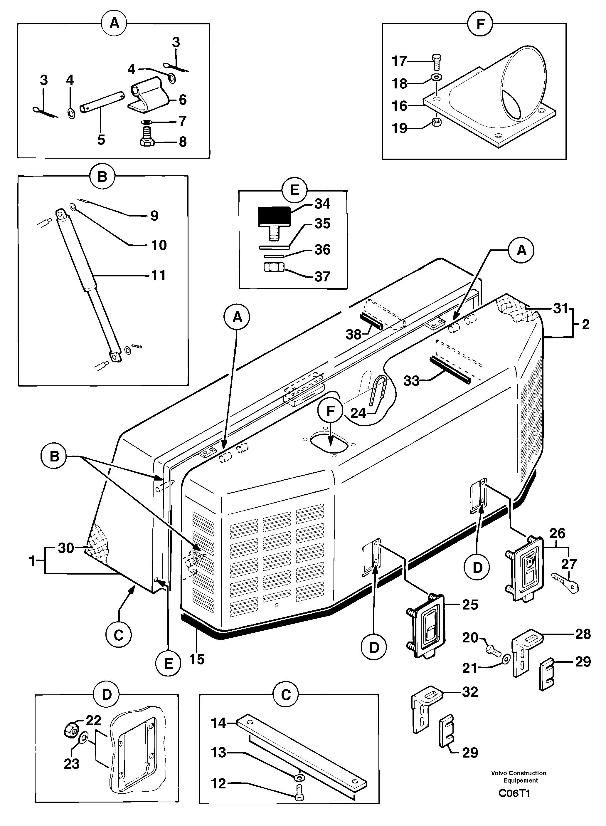 Engine coverage — volvo parts diagram
