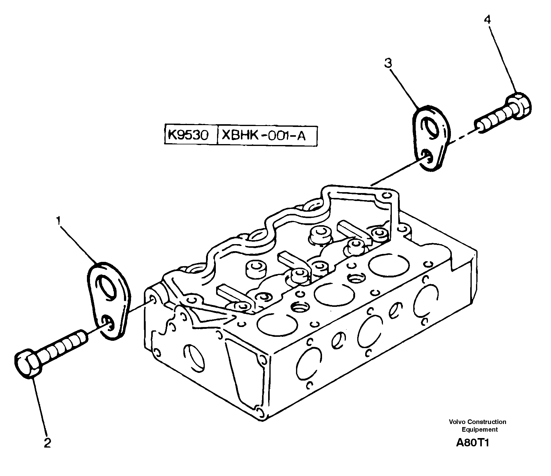 Engine lifting — volvo parts diagram