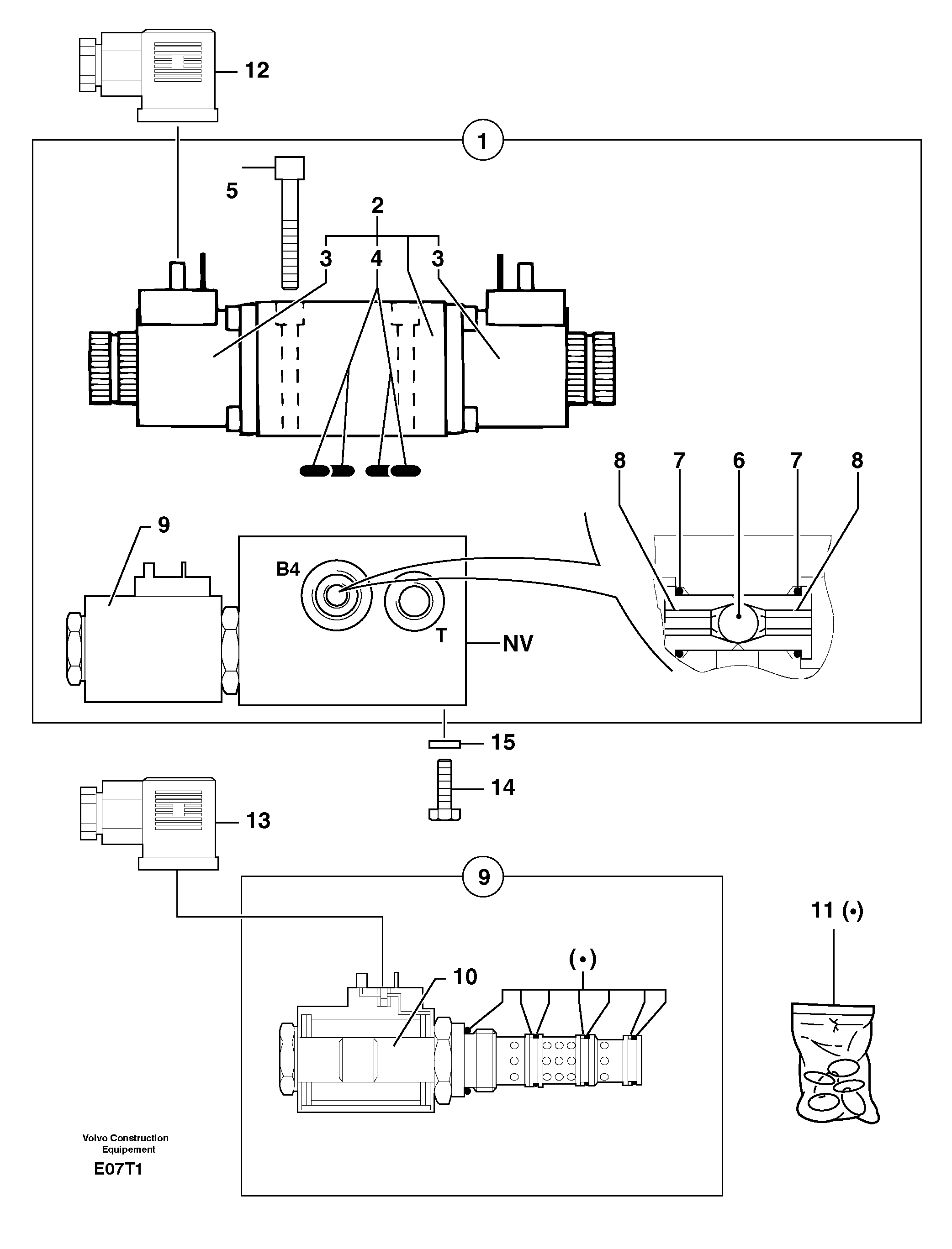 Electrovalve : travel : forward / reverse — volvo parts diagram