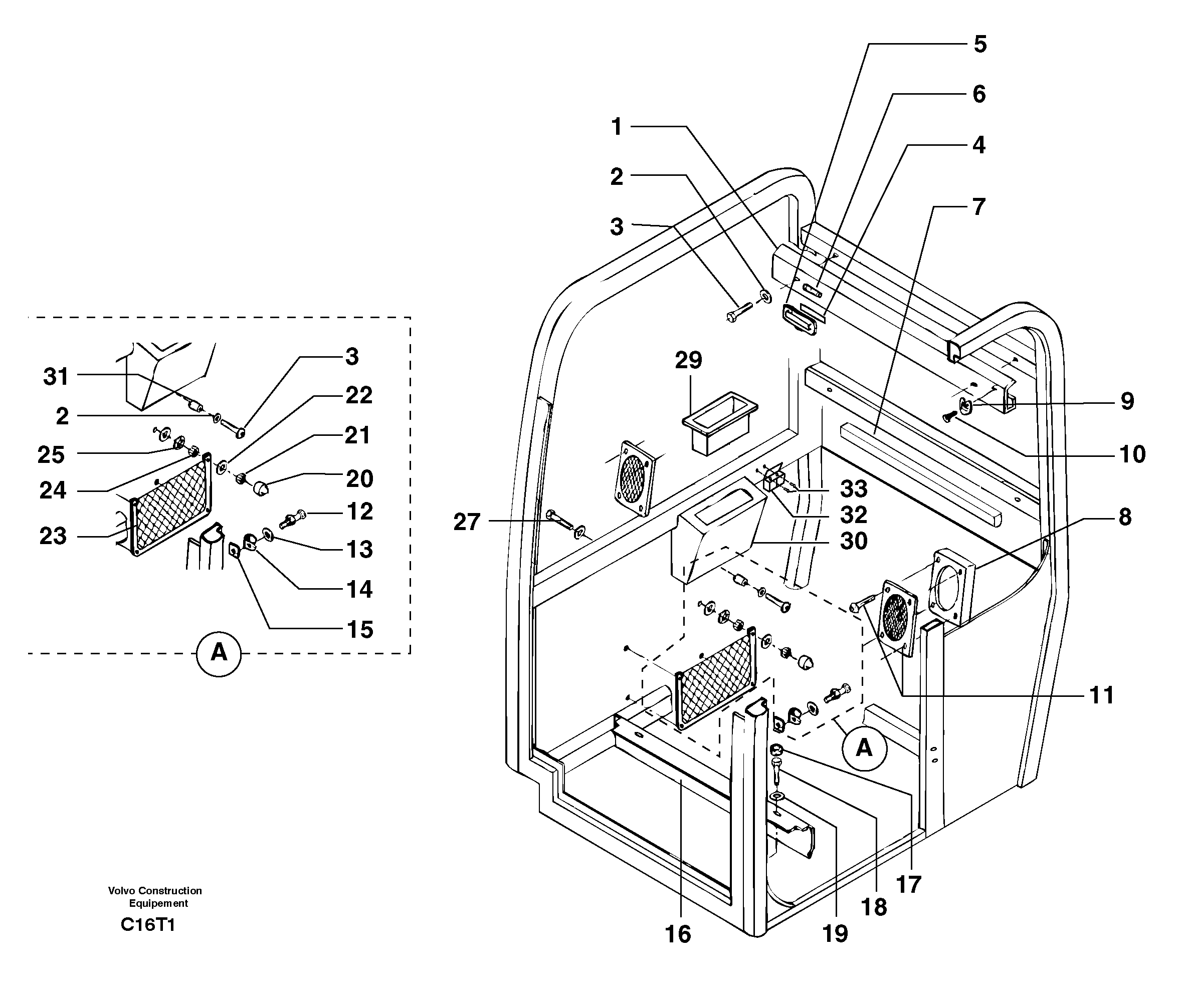 Cab : accessories — volvo parts diagram