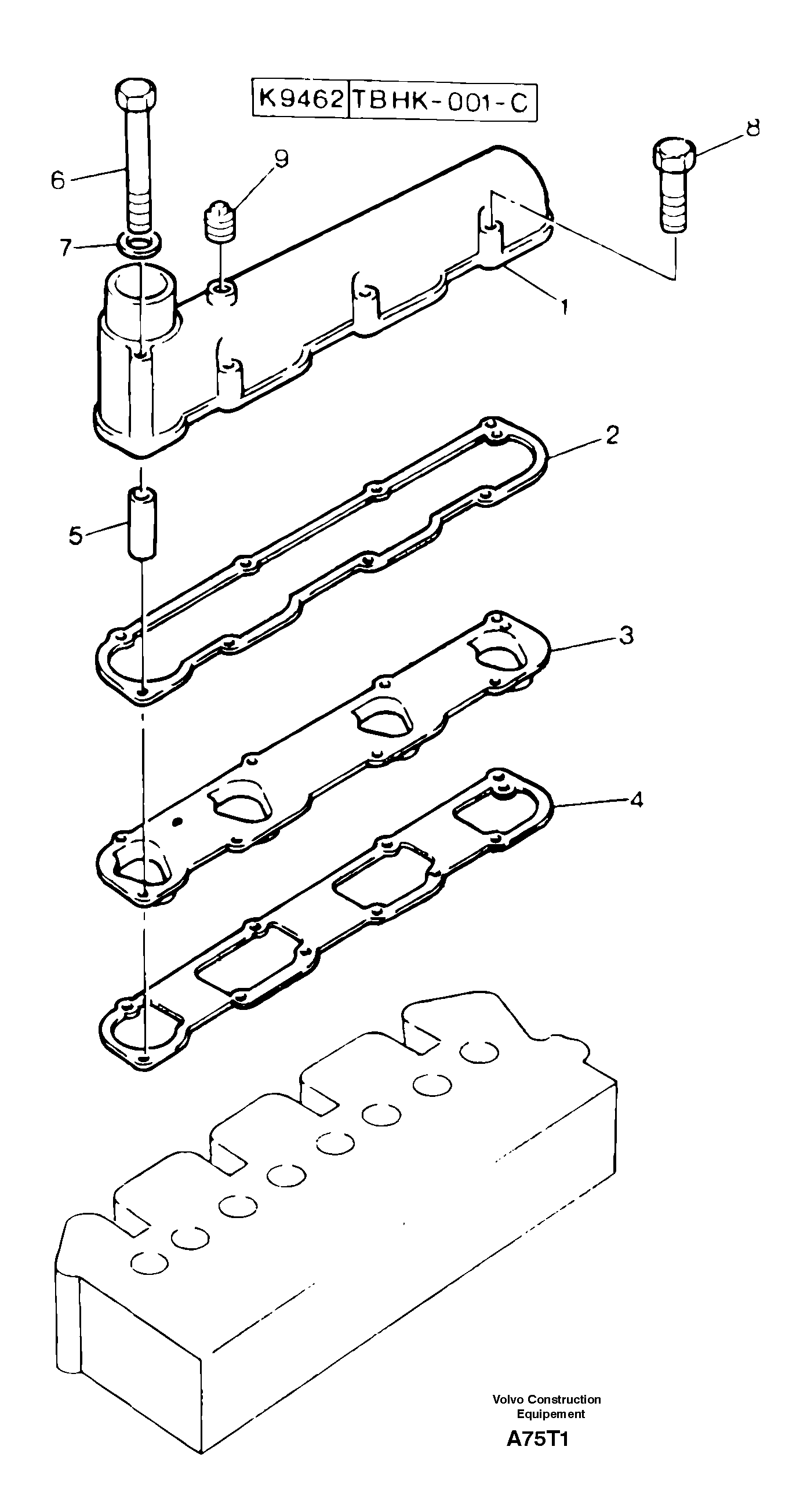 Intake manifold — volvo parts diagram