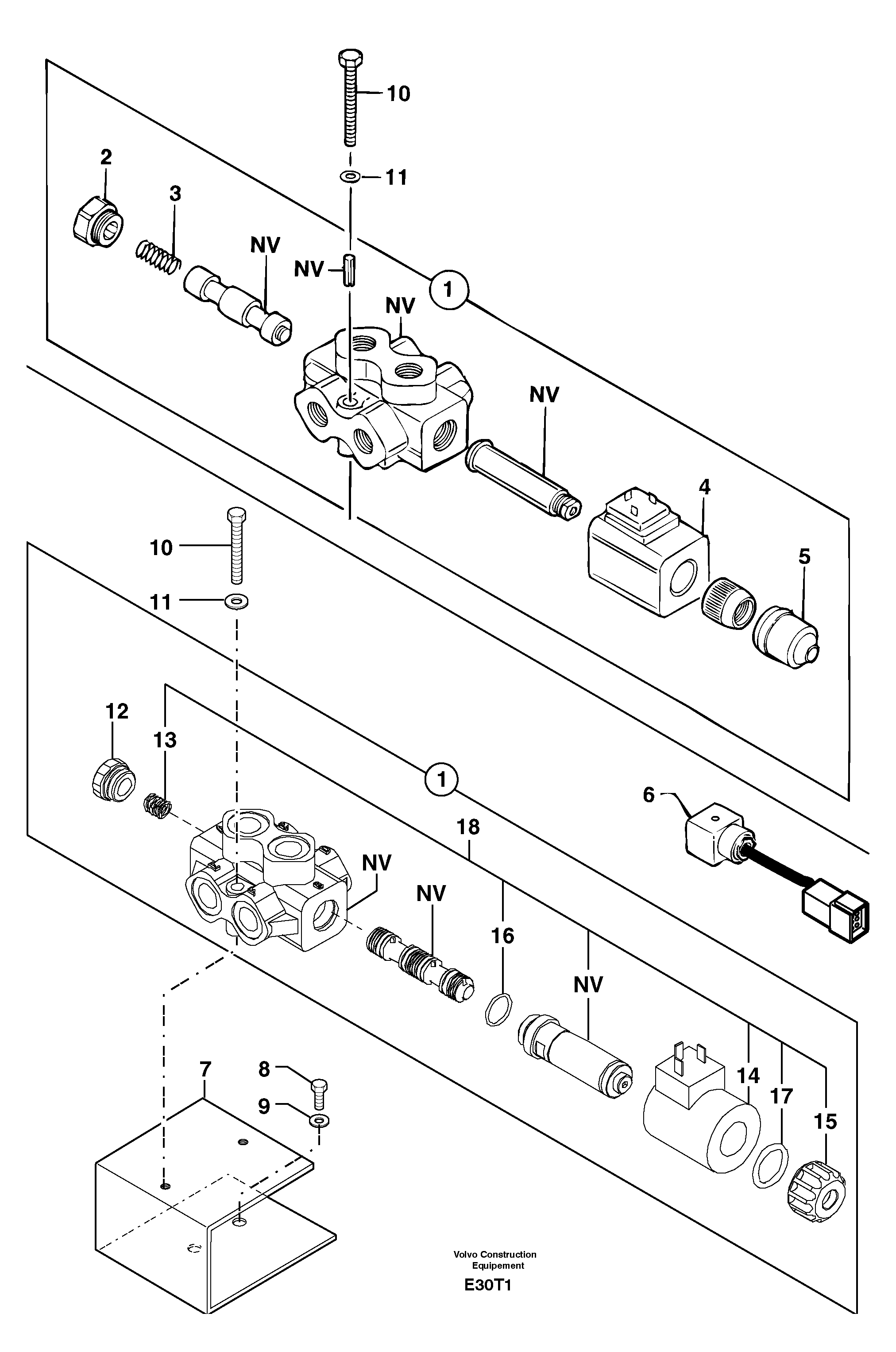 Selector / steering reversing — volvo parts diagram