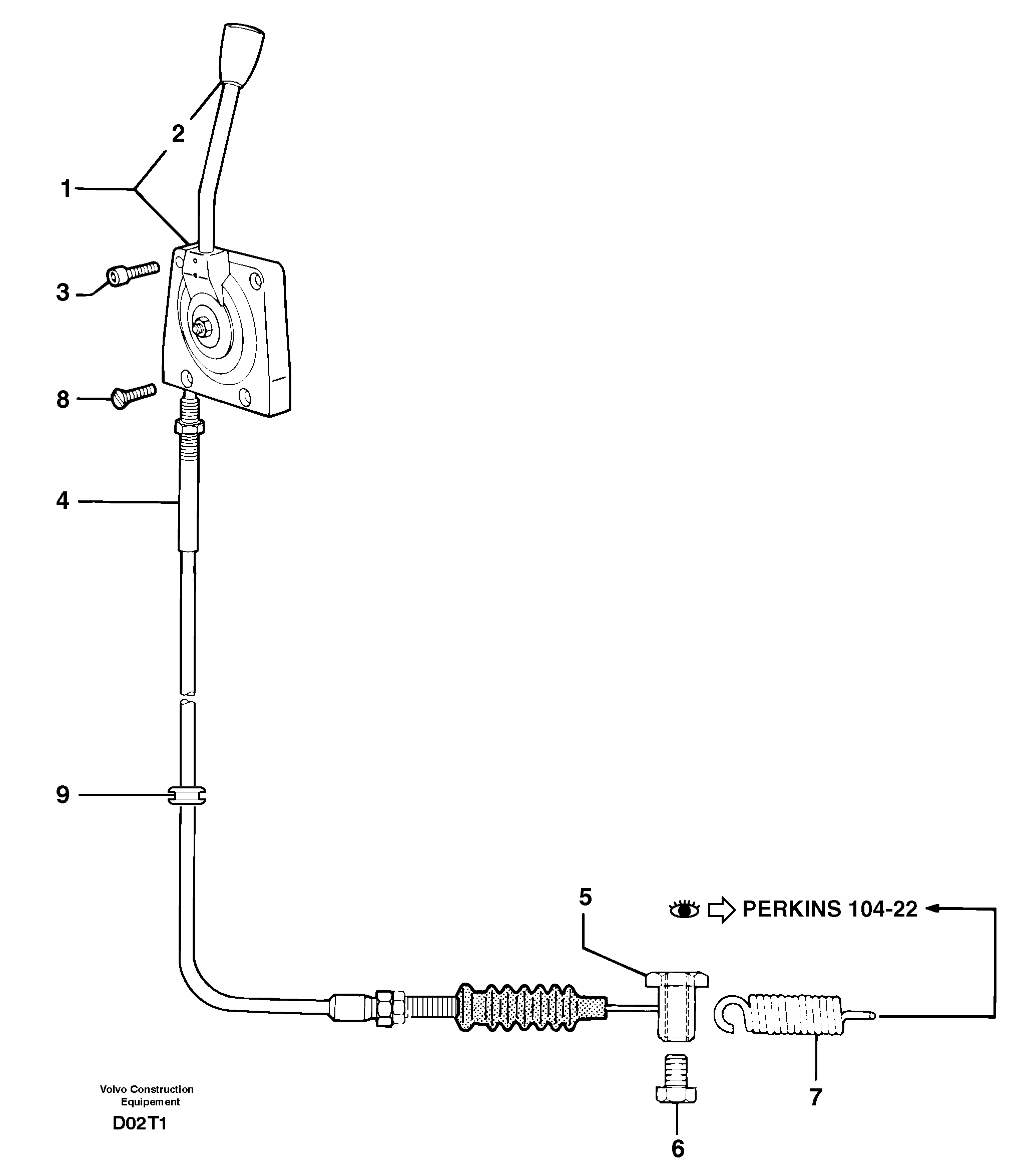 Engine acceleration control — volvo parts diagram
