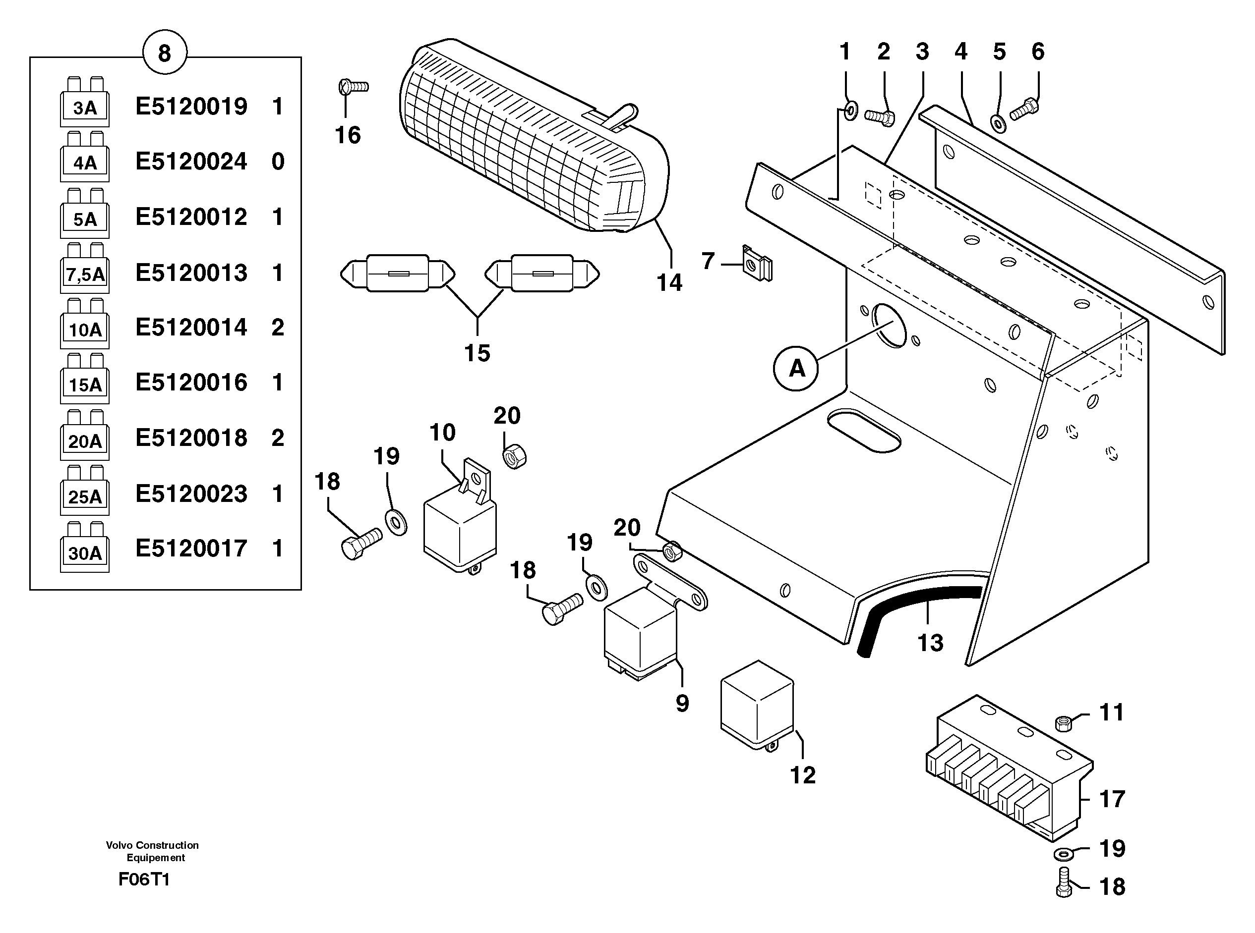 Electrical equipment — volvo parts diagram