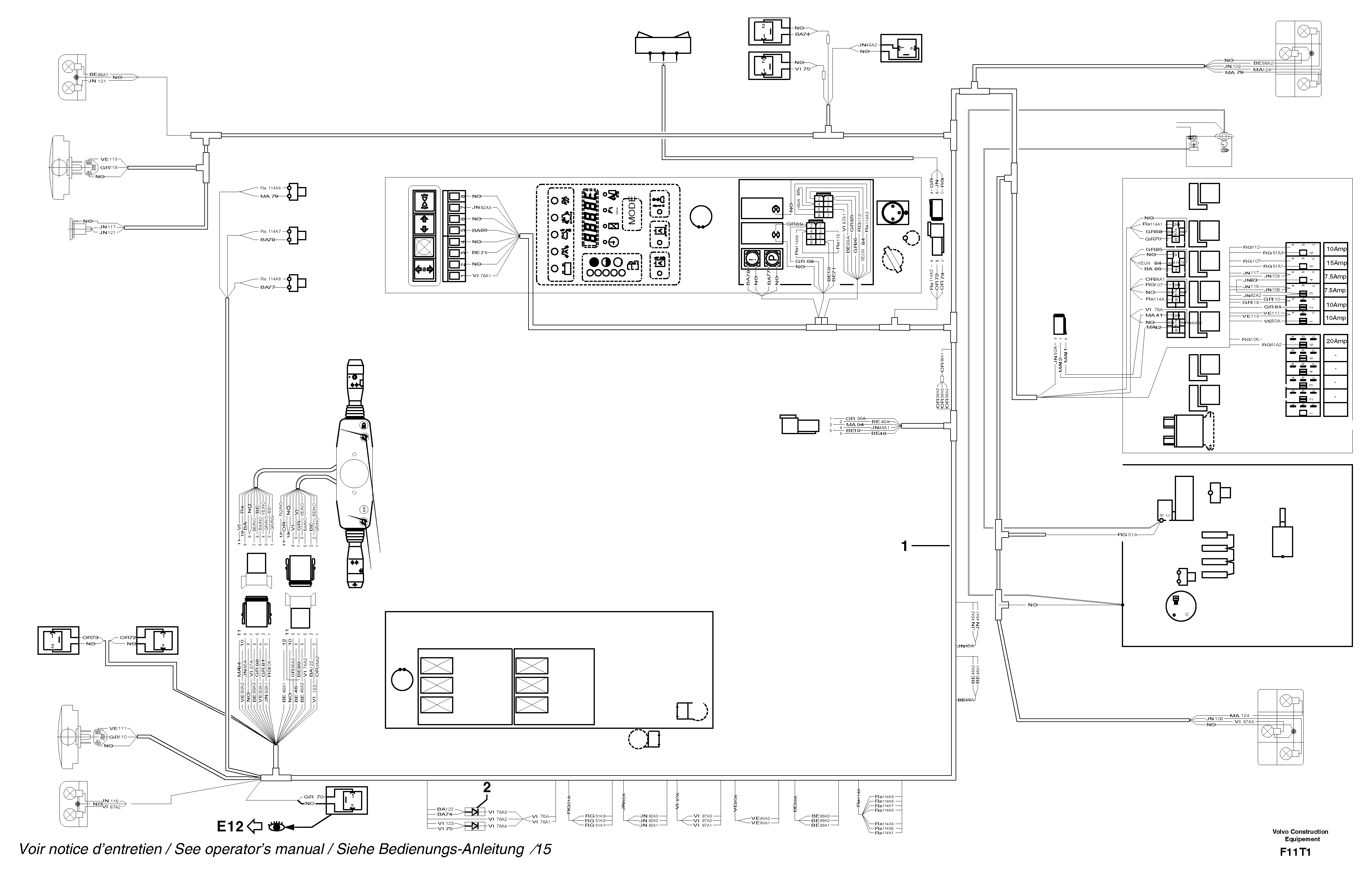 Electrical system / road version — volvo parts diagram