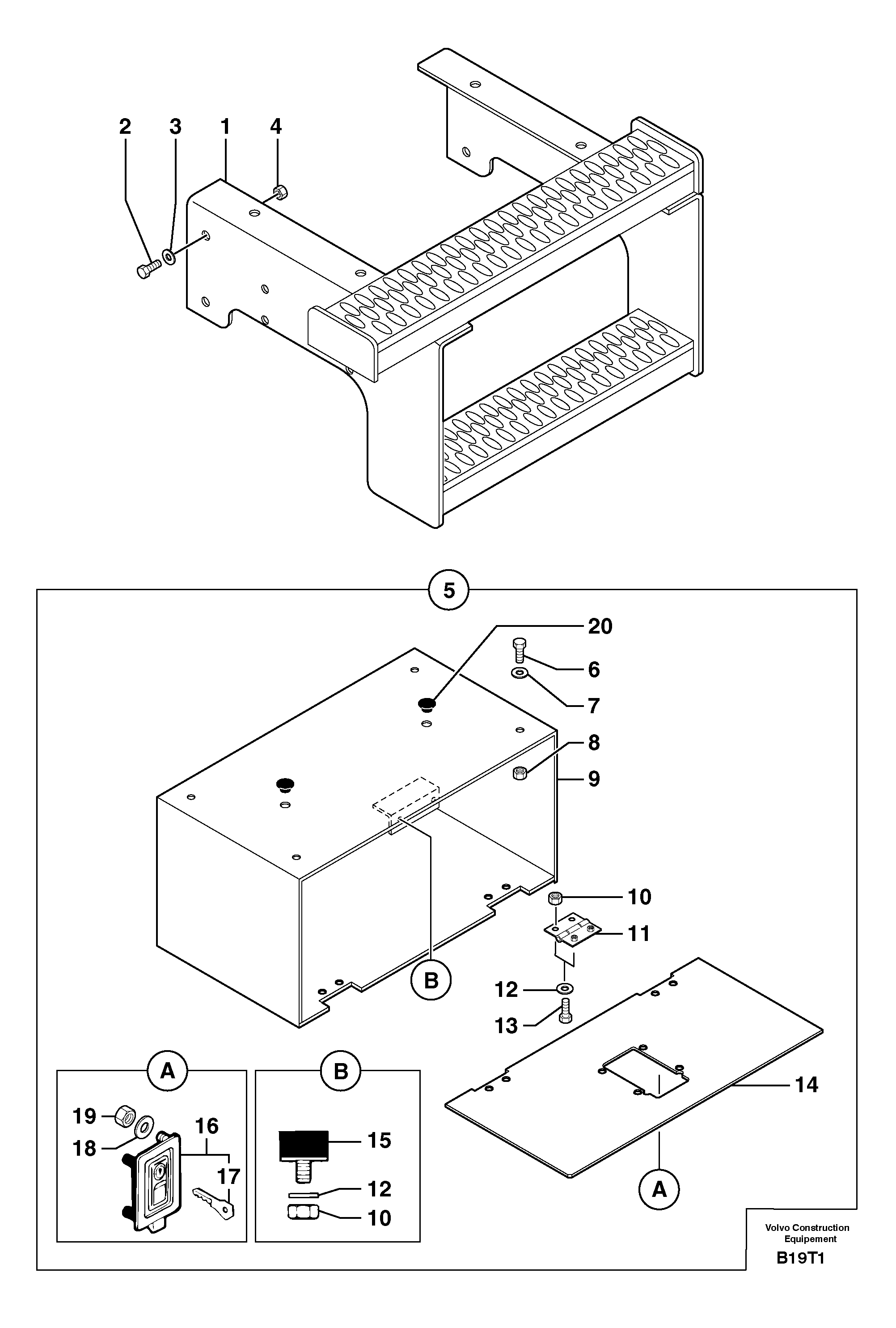 Running board / tool box — volvo parts diagram