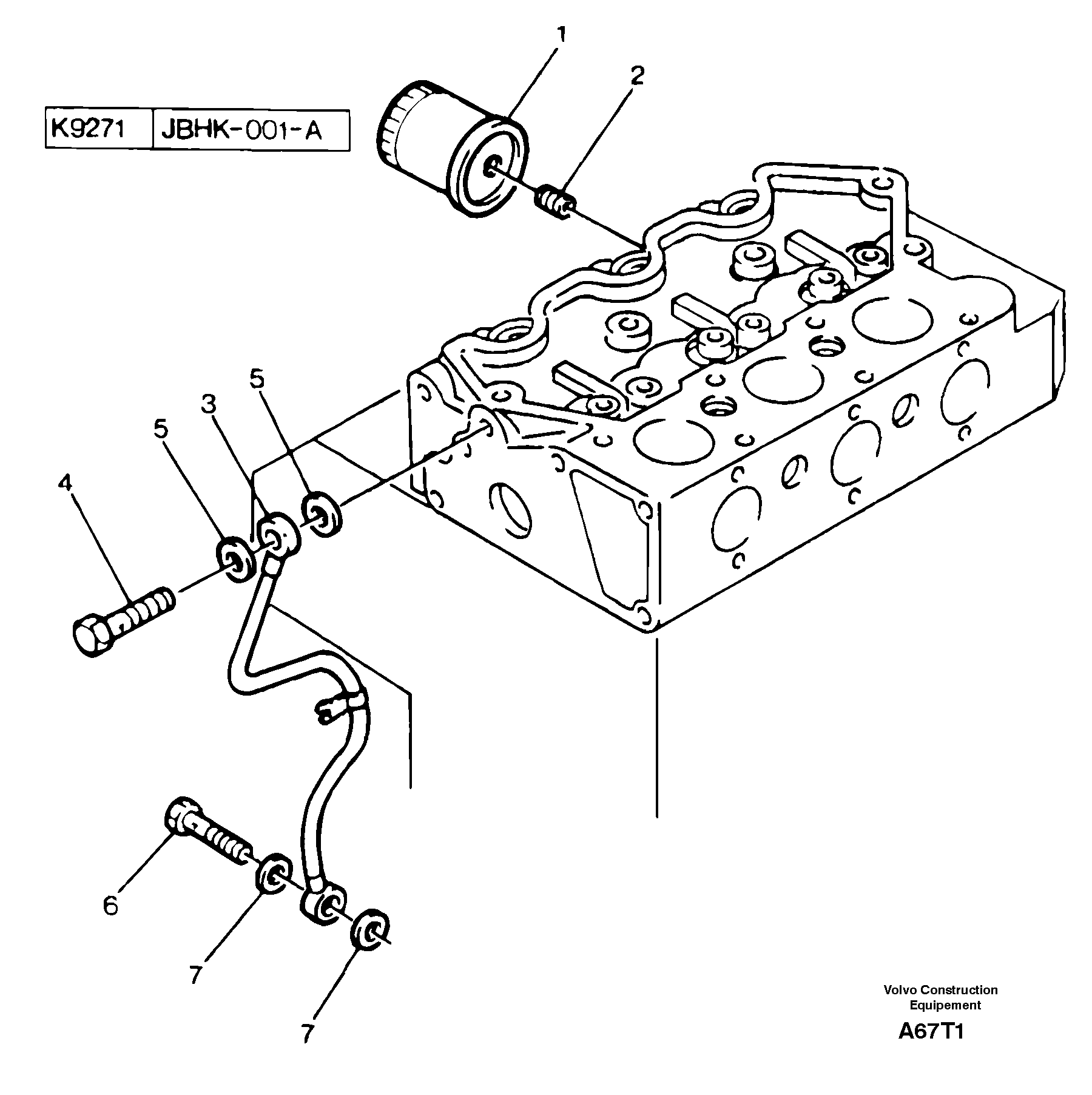 Oil filter — volvo parts diagram