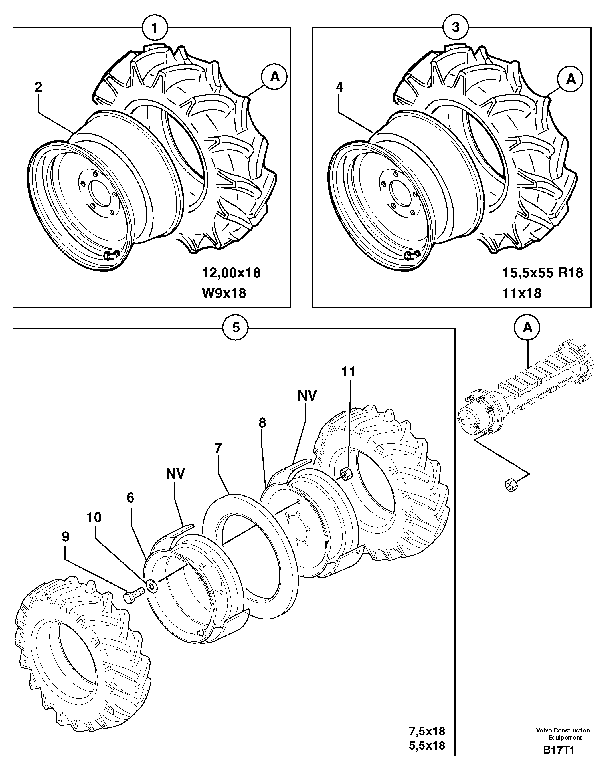 Wheels — volvo parts diagram