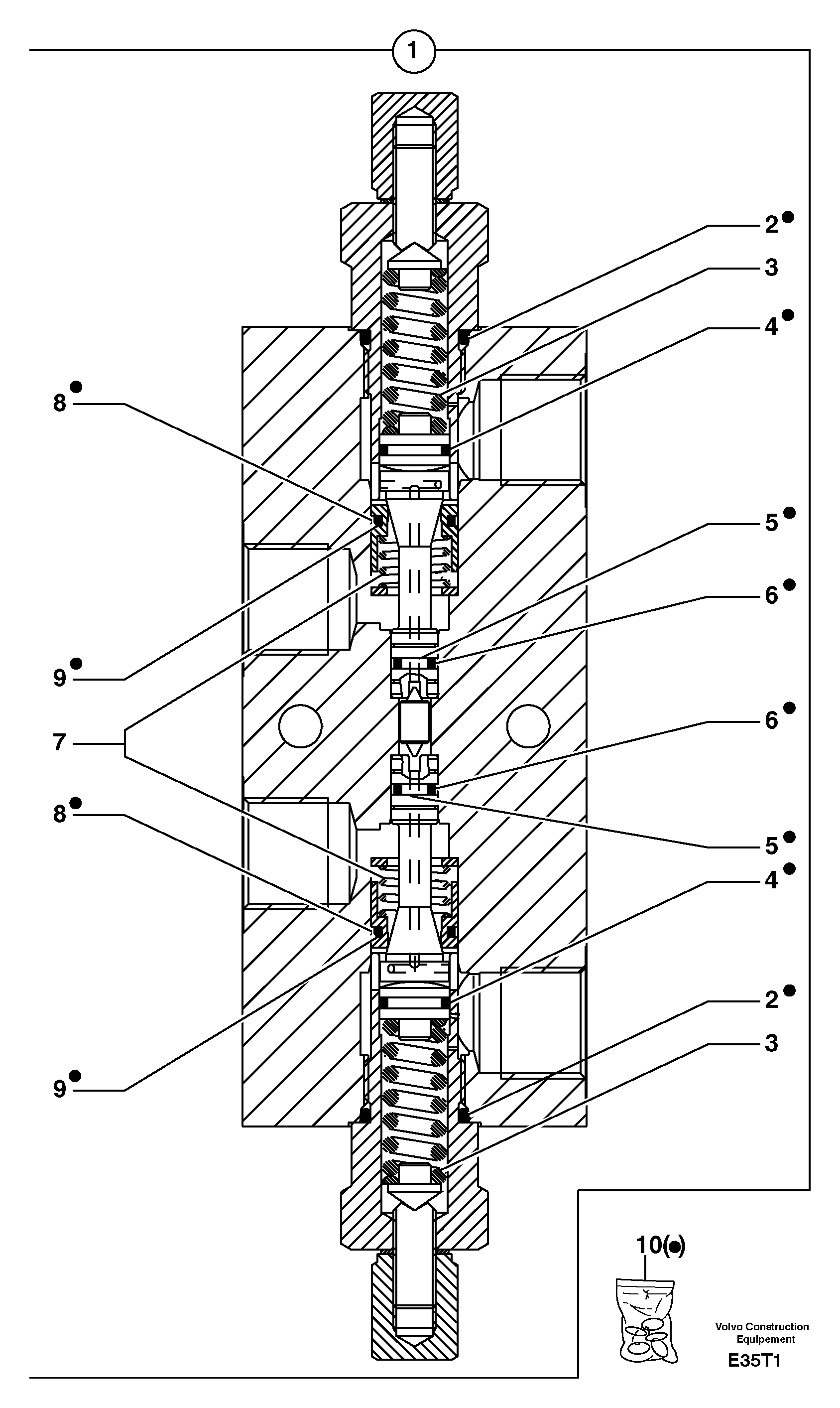 Balancing valve ( offset cylinder ) — volvo parts diagram