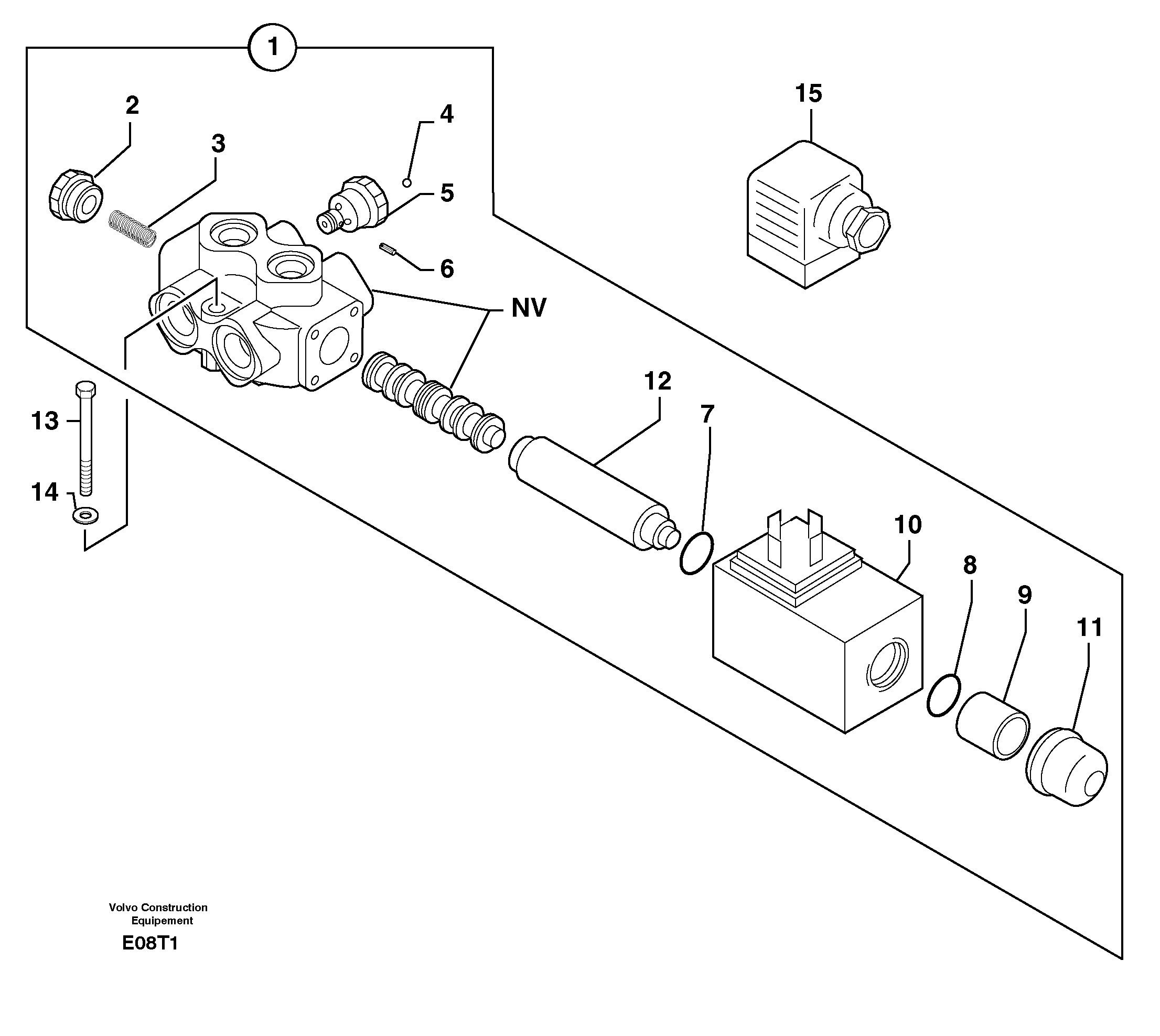 Slewing-offset selector switch — volvo parts diagram