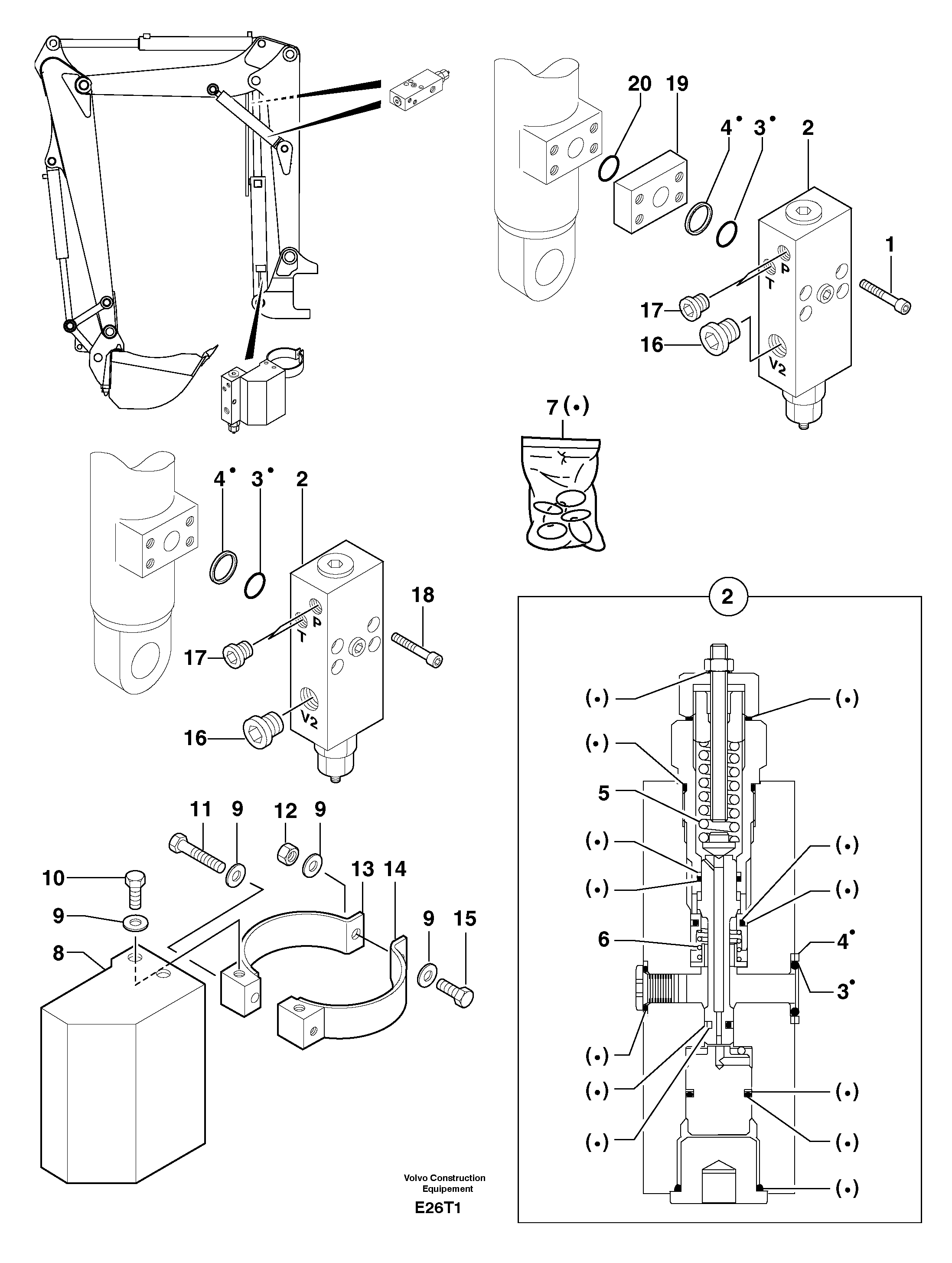 Safety valve — volvo parts diagram