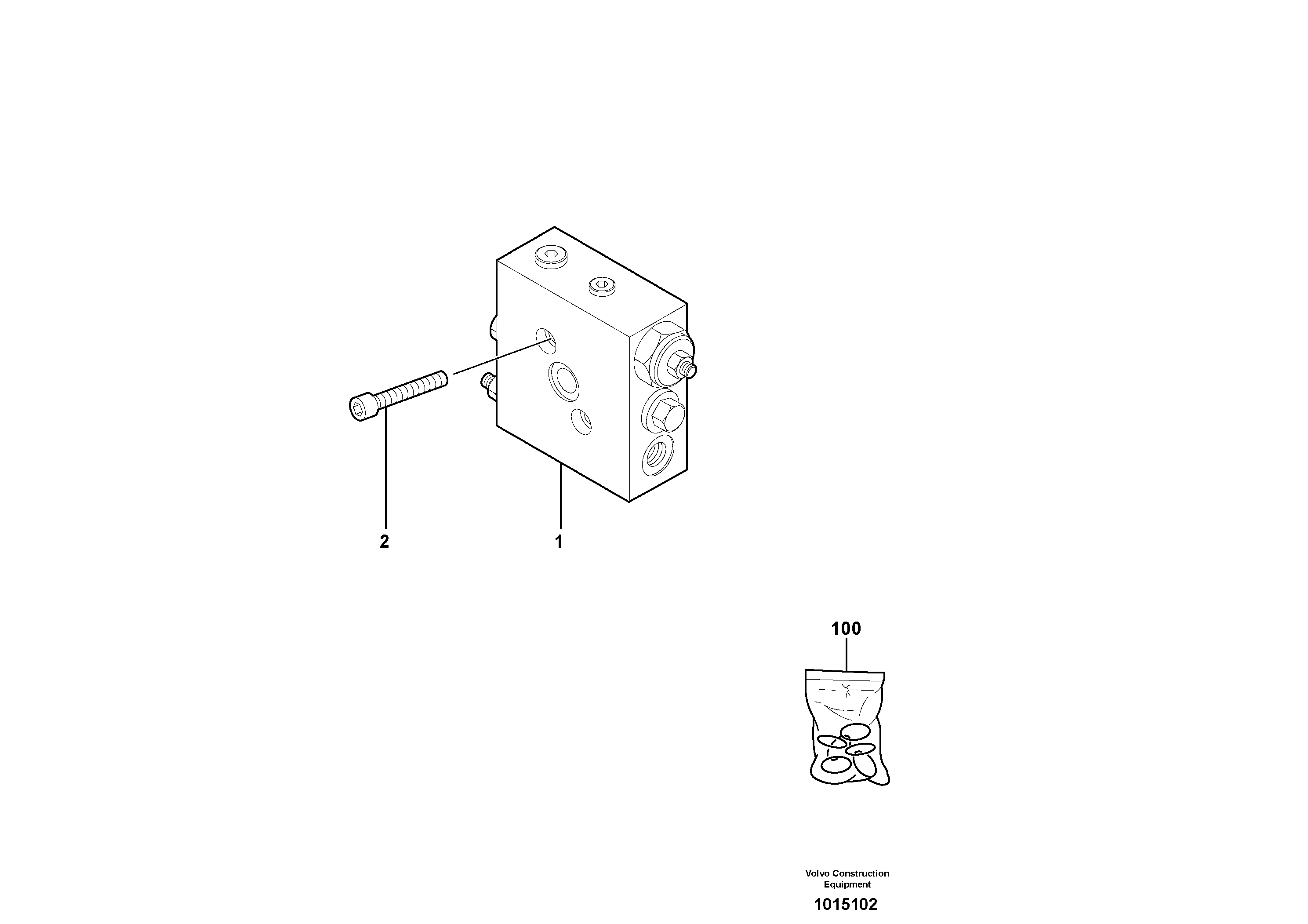 Balancing valve ( slewing ) — volvo parts diagram